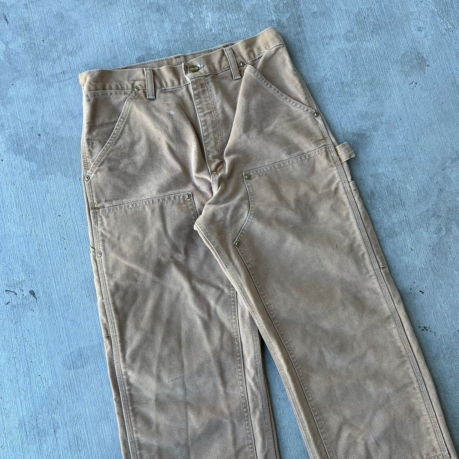 Carhartt × Vintage Carhartt brown double knee work wear carpenter pants Size US 29 - 2 Thumbnail