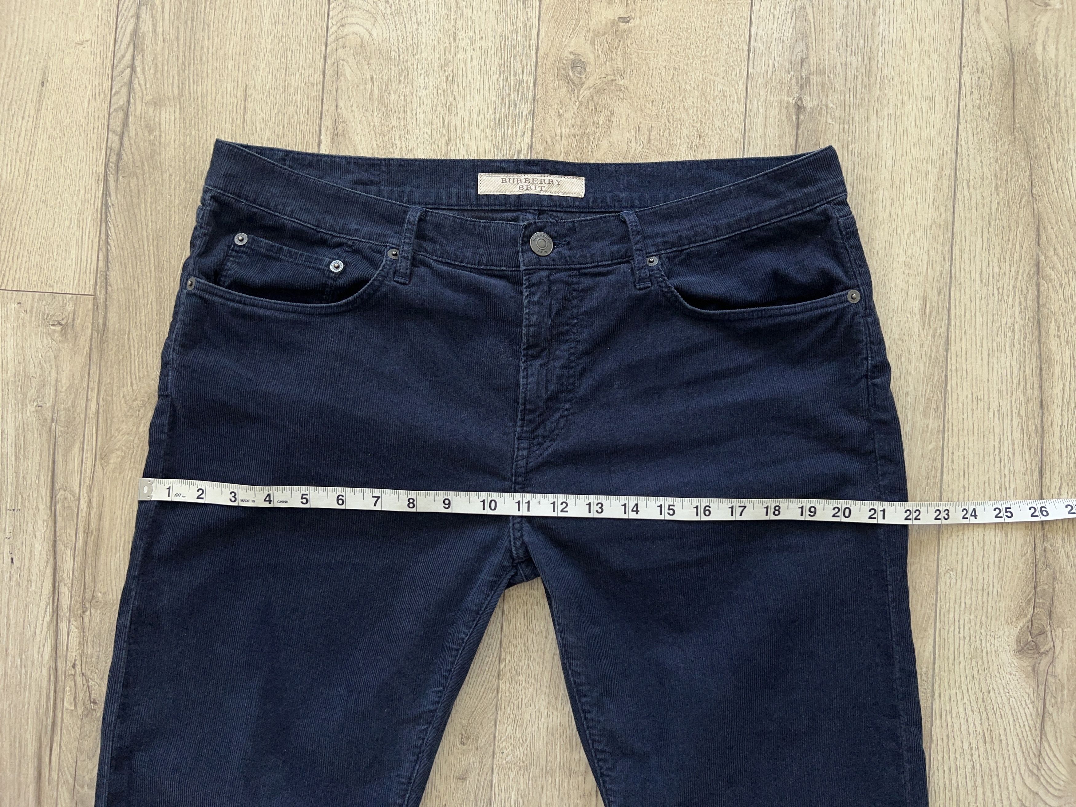 Burberry × Designer Brit Corduroy Chino Pants Trousers Navy Blue Size W35 L34 Size US 35 - 10 Thumbnail