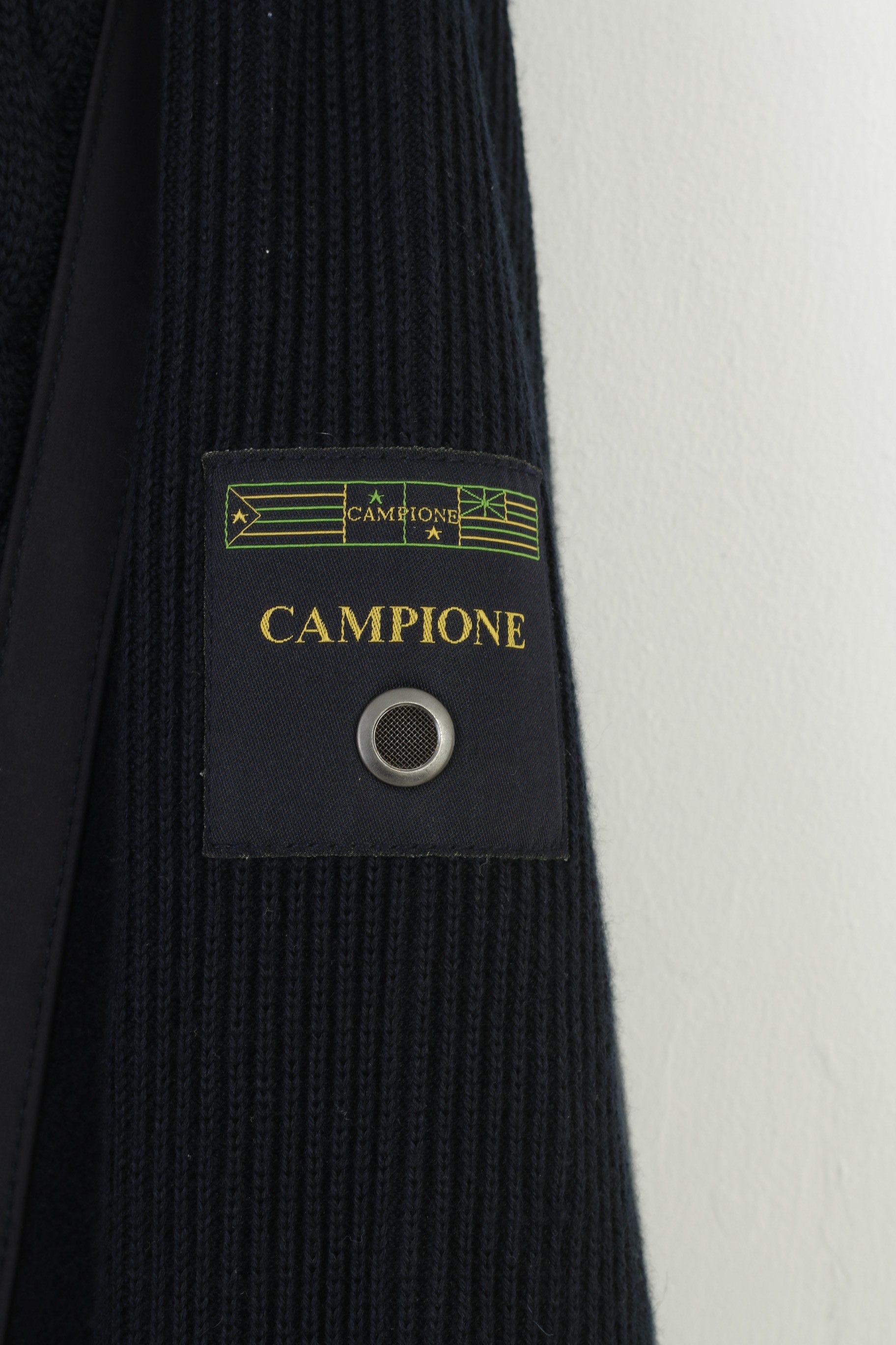 Vintage Claudio Campione Men L Sweater Navy Wool Vintage 0164 Size US L / EU 52-54 / 3 - 4 Thumbnail