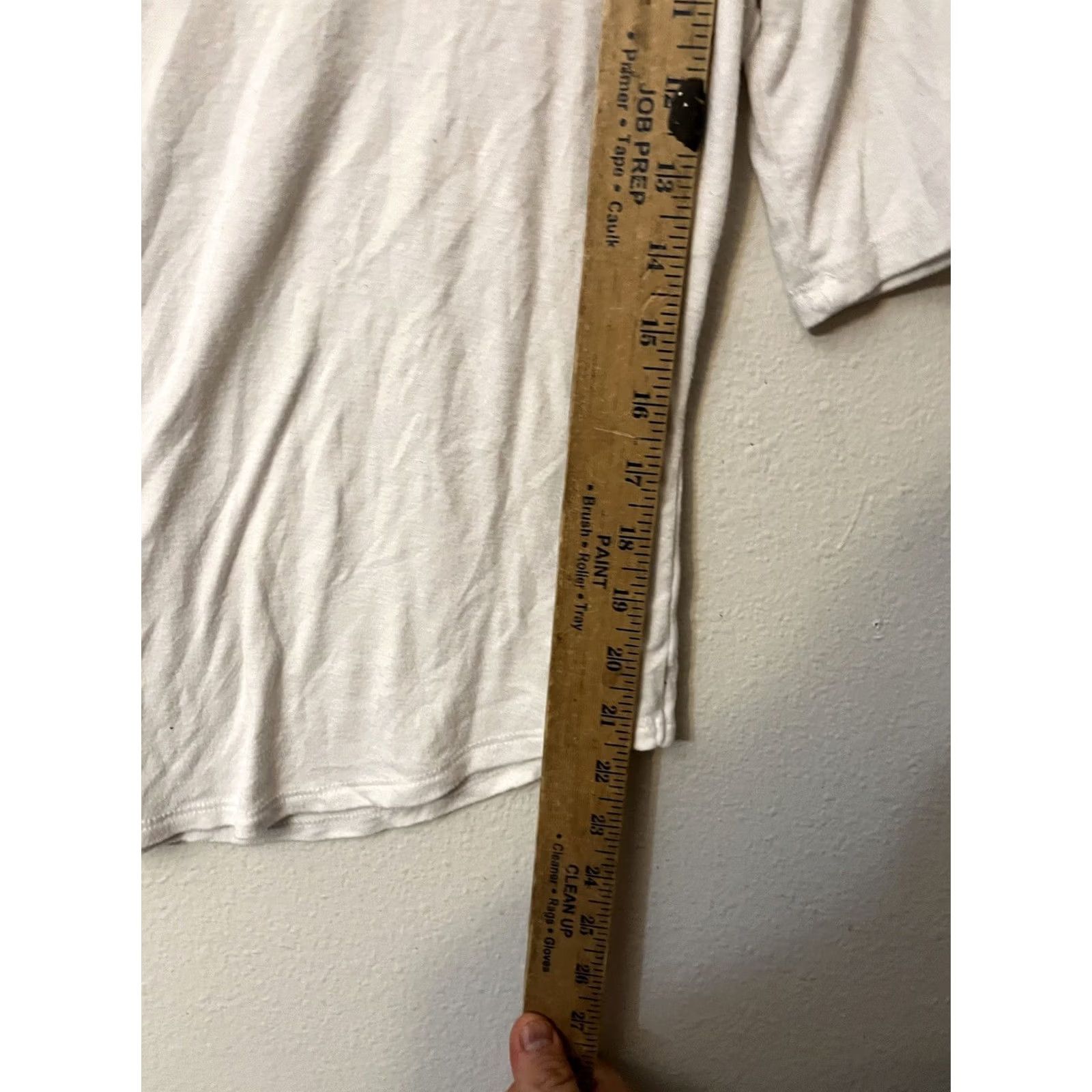 Apt. 9 APT. 9 Shirt Womens PM White Modern Essentials V Neck Short Sleeve Stretch Top Size M / US 6-8 / IT 42-44 - 4 Thumbnail
