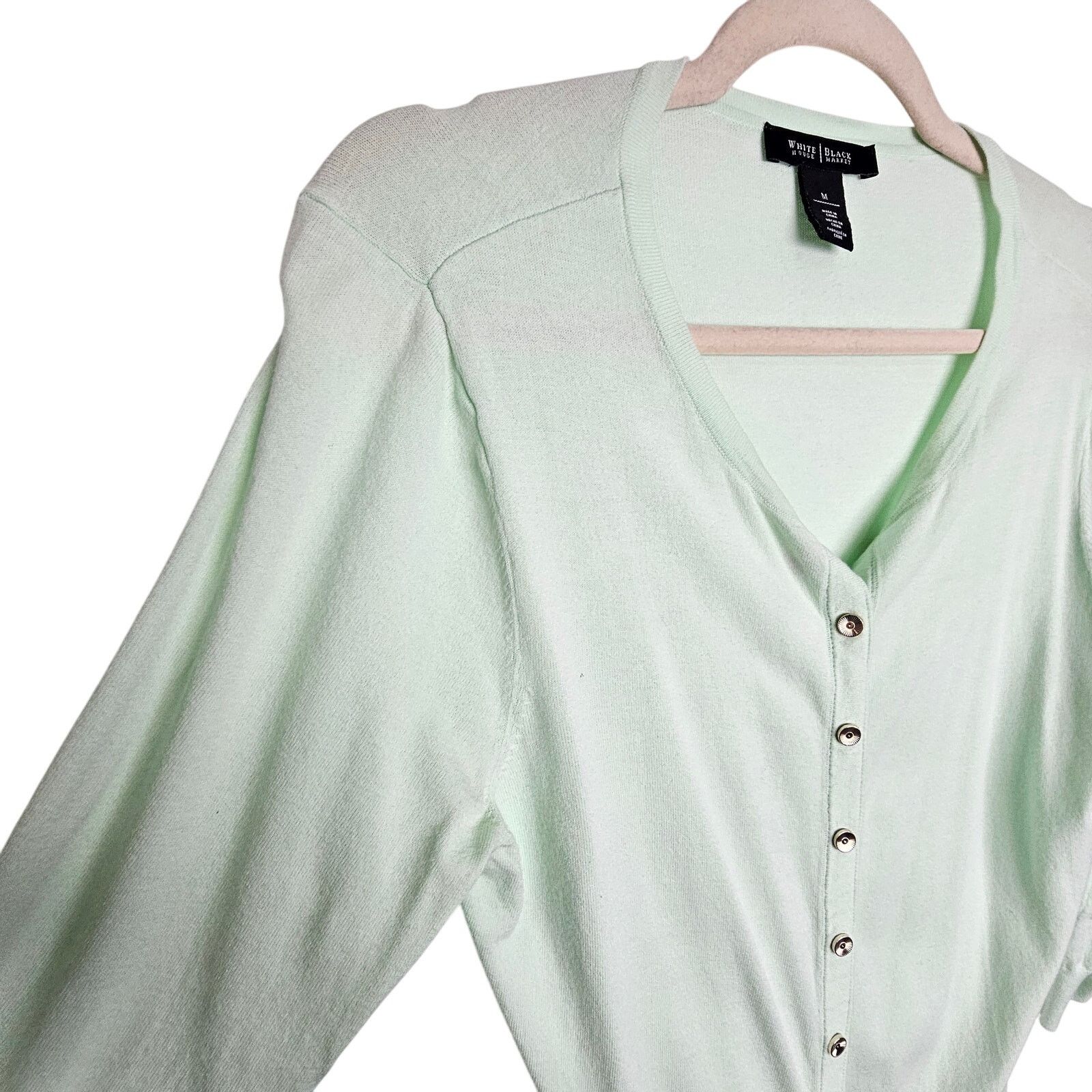 White House Black Market White House Black Market Womens Cardigan Sweater Size M Snap Size M / US 6-8 / IT 42-44 - 4 Thumbnail