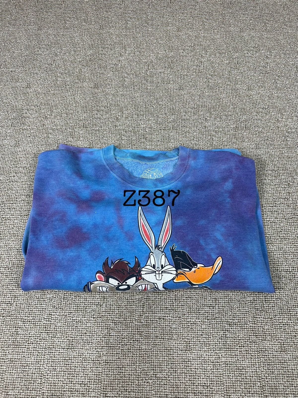 Vintage Vintage Space Jam Tazmania Back Heat Tye Dye Crewneck Z387 Size US S / EU 44-46 / 1 - 11 Thumbnail