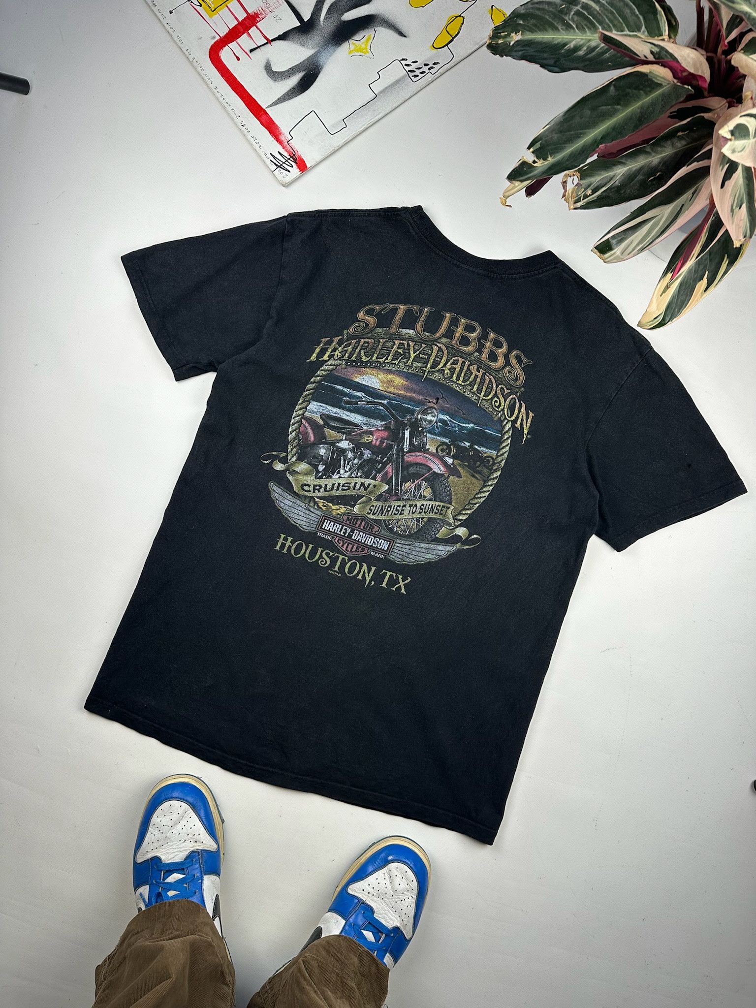 Harley Davidson VINTAGE Harley Davidson Clown T-Shirt Size US L / EU 52-54 / 3 - 3 Thumbnail