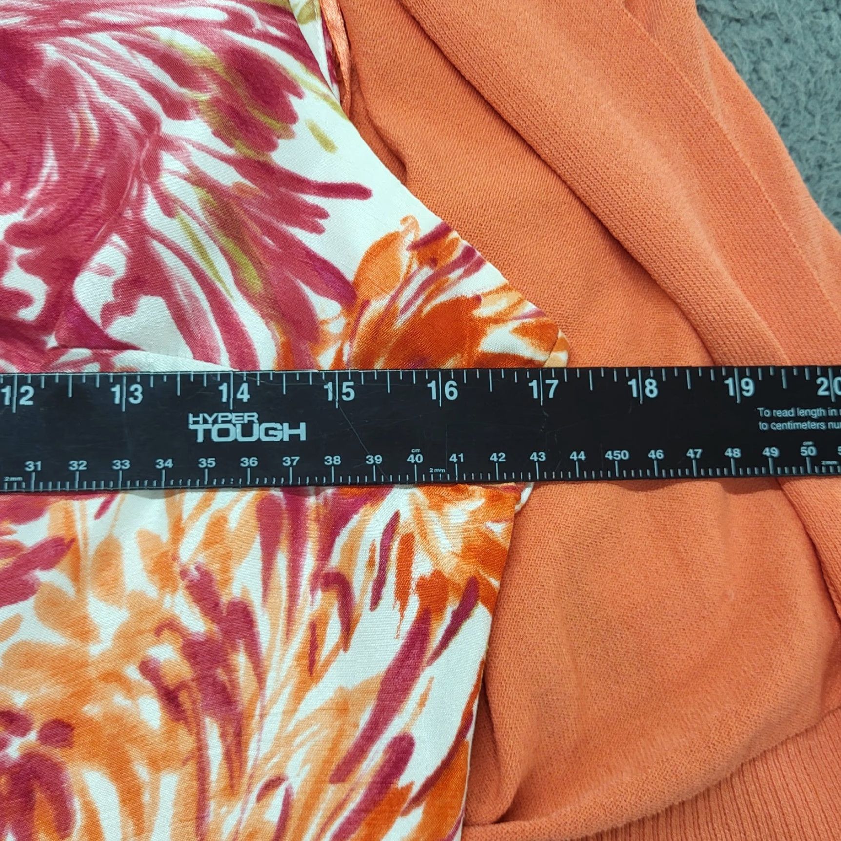 Vintage Studio 1 Two-Piece Dress Women's Size 6 Crew Neck Bodycon Floral Print Salmon Sleeveless Size M / US 6-8 / IT 42-44 - 6 Thumbnail