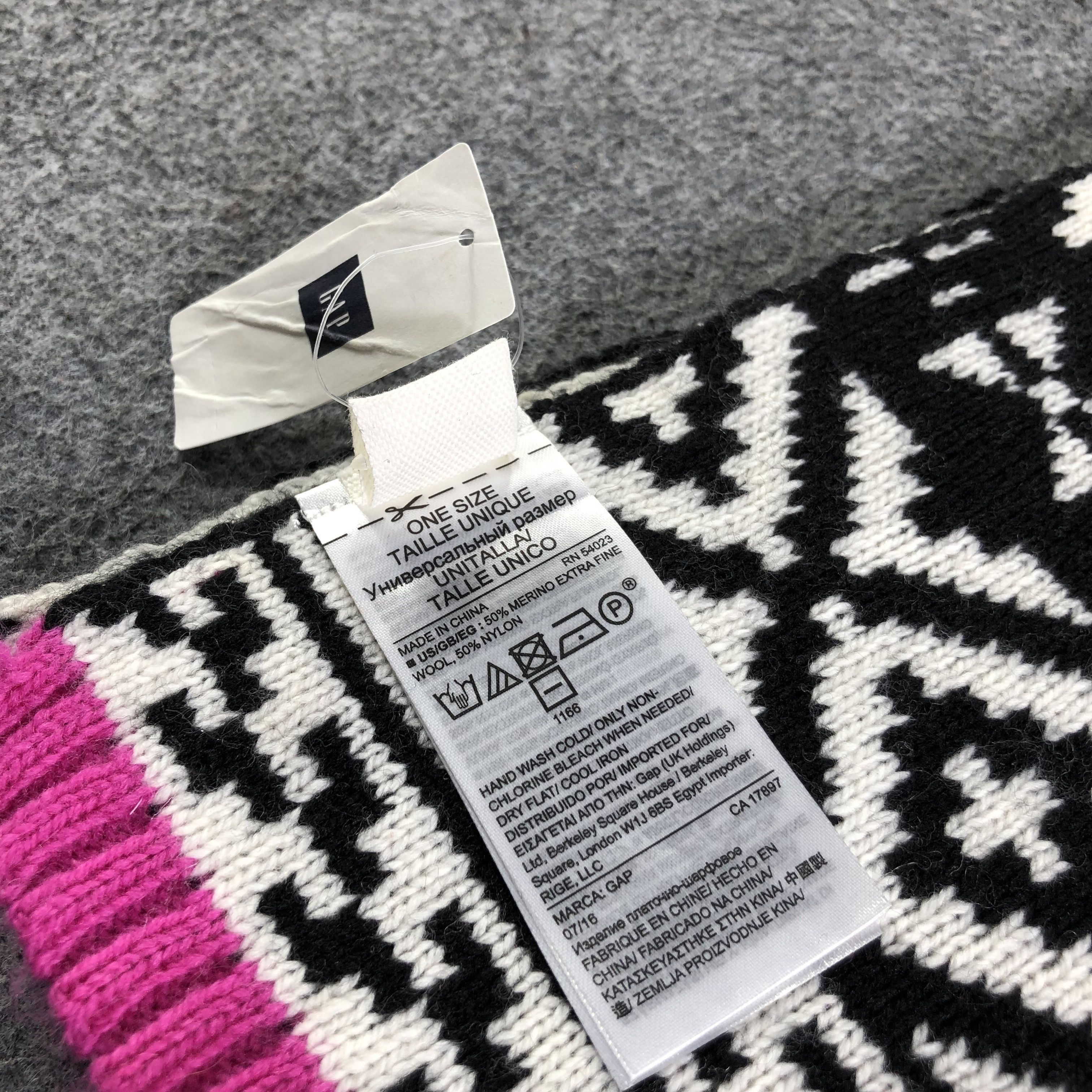 Gap GAP Native Design Wool Scarf Muffler V1350 Size ONE SIZE - 5 Thumbnail