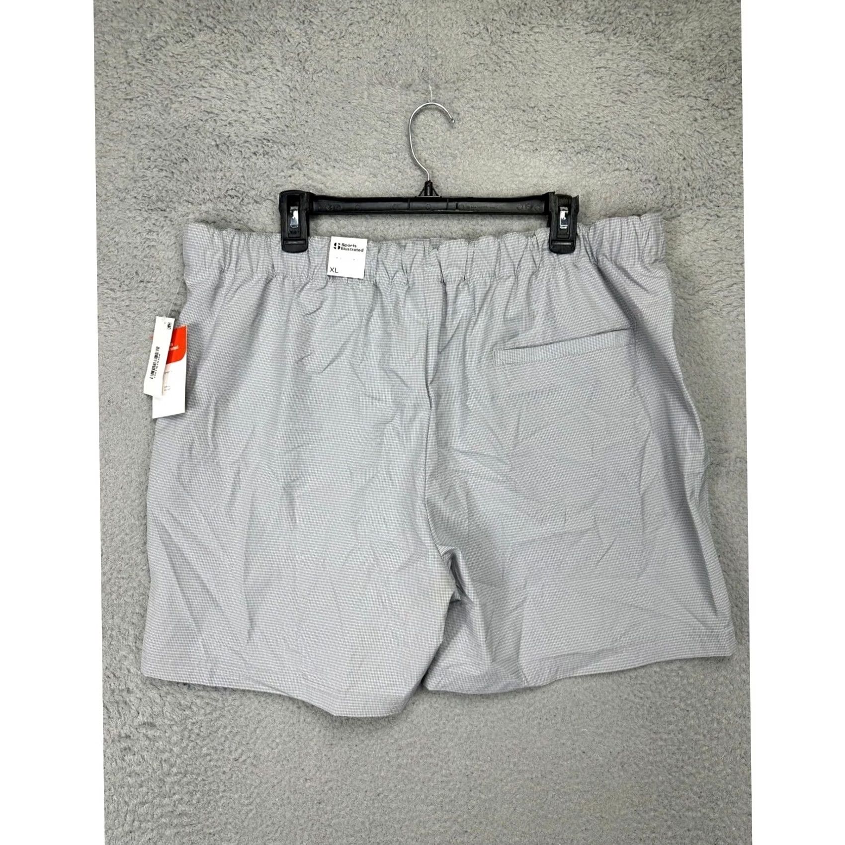 Vintage VINTAGE? No. Sports Illustrated Hybrid Shorts Mens XL Grey Plaid Snap Button Drawstring NEW Size US 36 / EU 52 - 4 Thumbnail