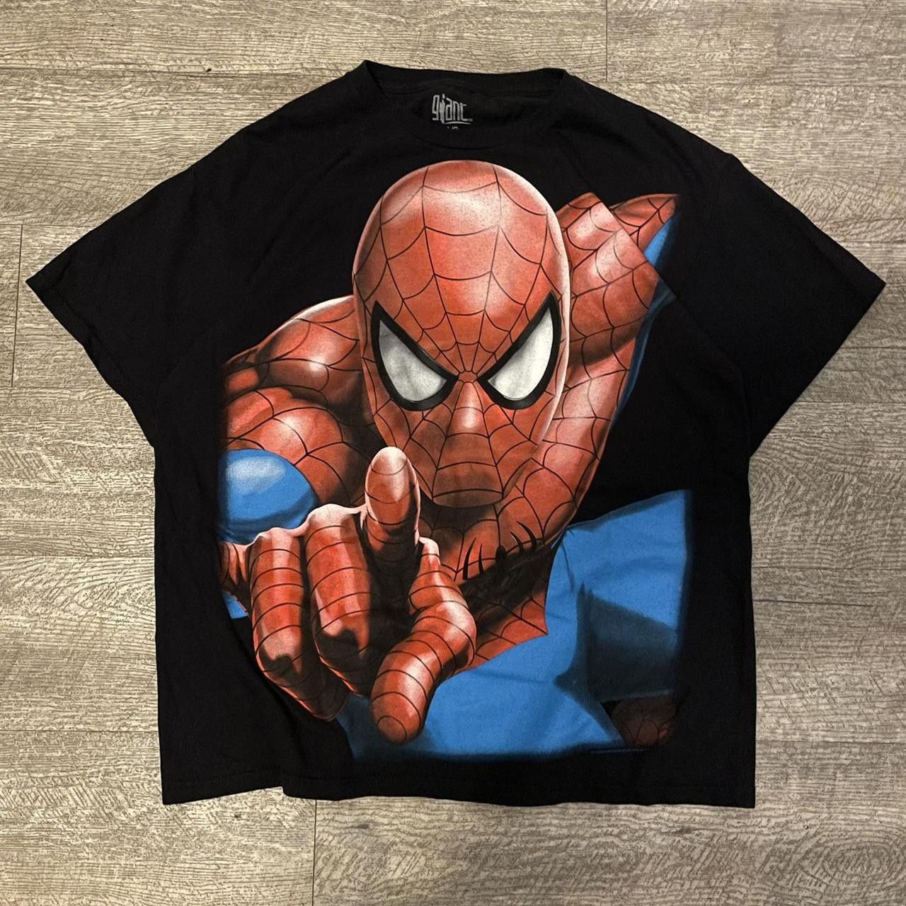Marvel Comics × Vintage Vintage Y2K 2009 Spiderman Promo Big Print Graphic T-Shirt Size US L / EU 52-54 / 3 - 1 Thumbnail