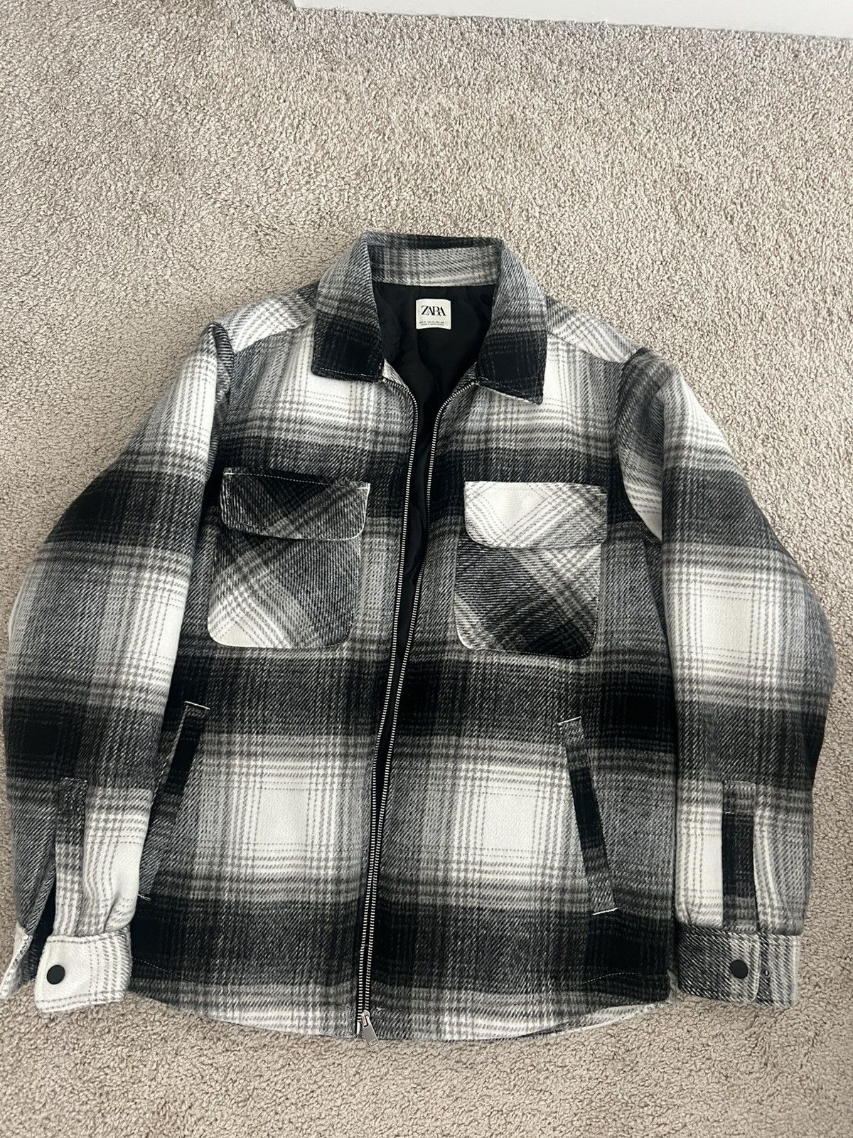 Zara Zara Flannel Jacket Size US M / EU 48-50 / 2 - 1 Thumbnail