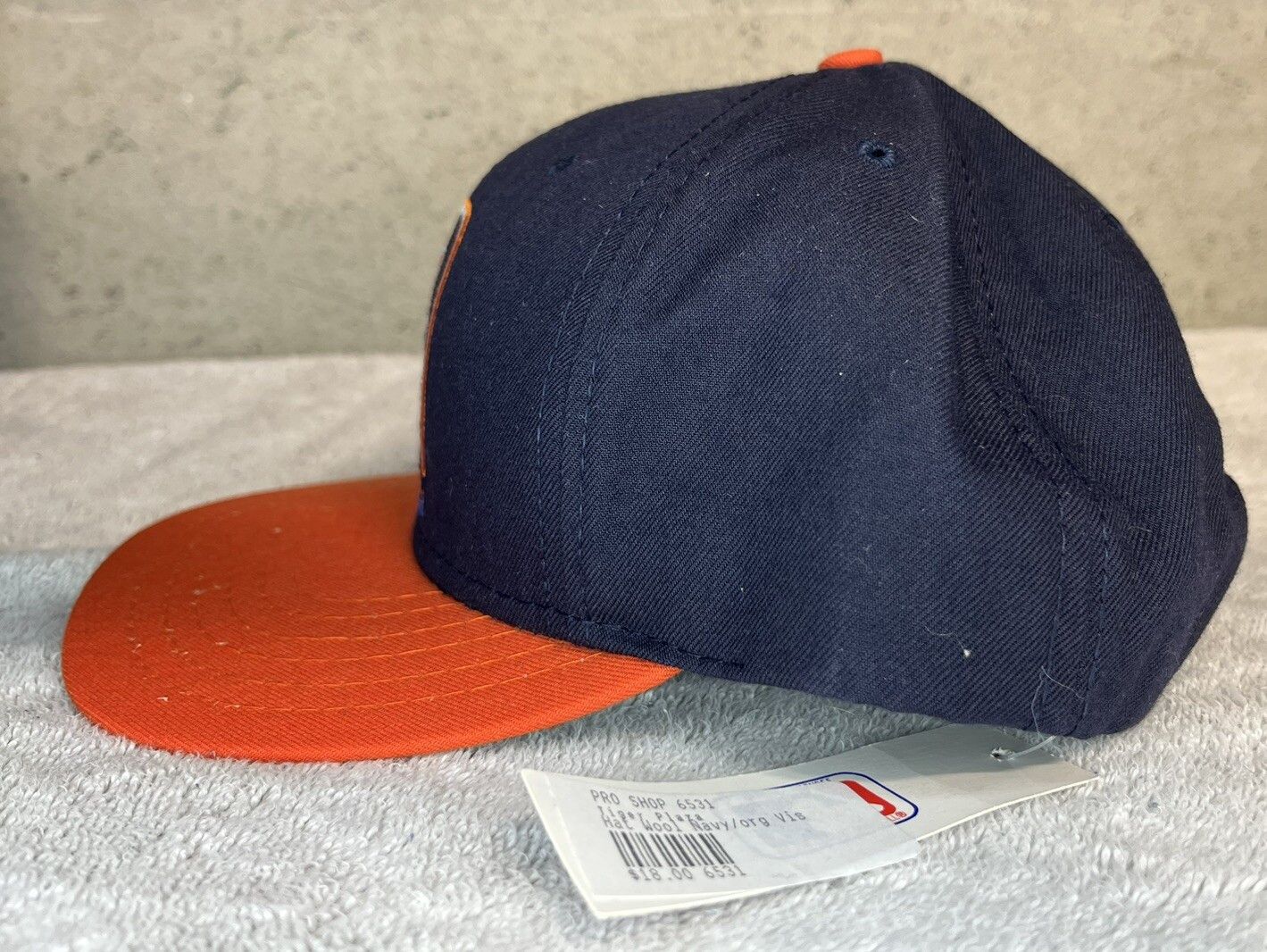 MLB Vintage NWT Detroit Tigers Black Snapback Hat MLB Retro Logo Size ONE SIZE - 4 Thumbnail