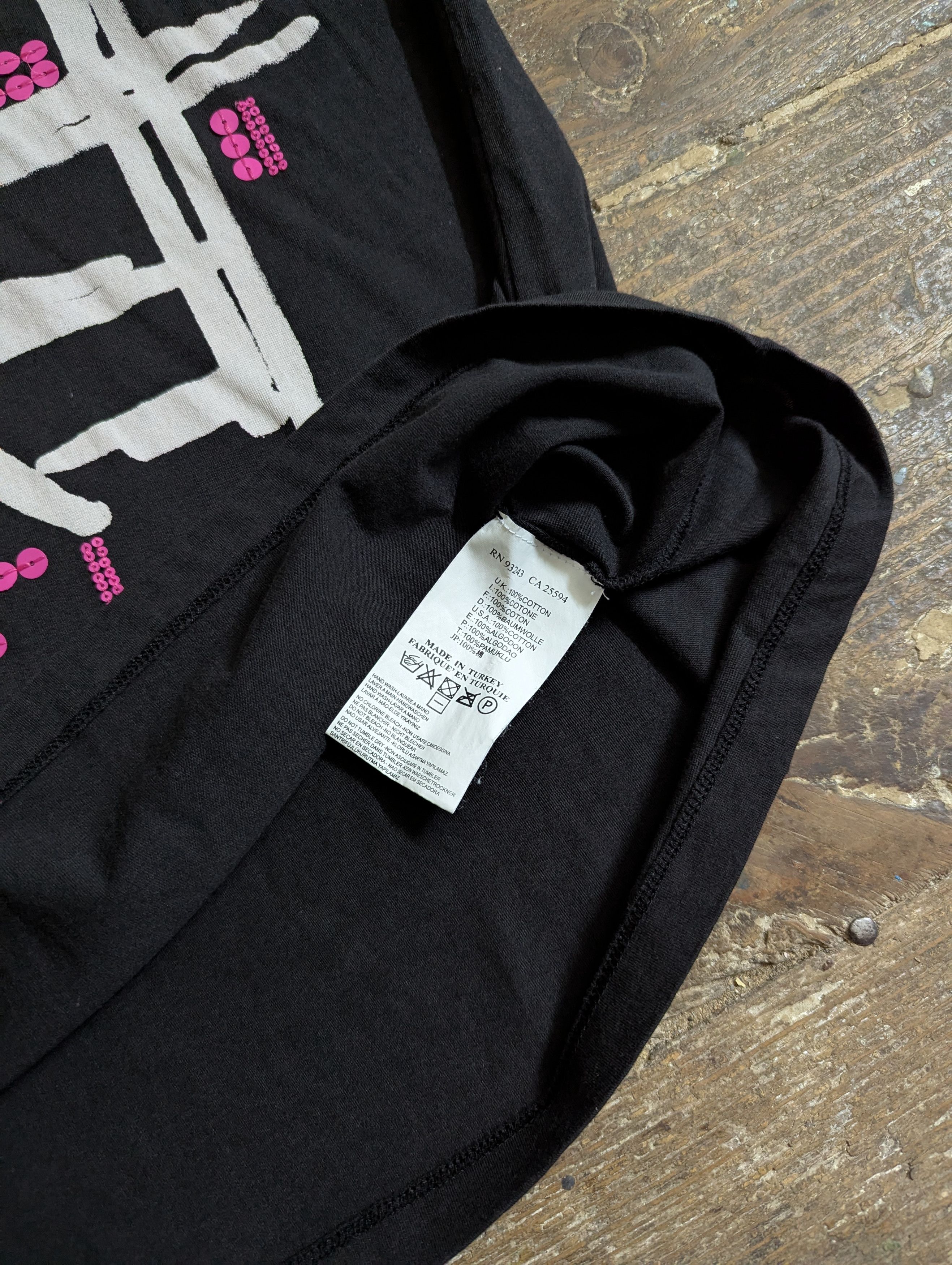 Diesel 00s Diesel Glitter Details Graphic Long T Shirt Top Size S / US 4 / IT 40 - 5 Thumbnail