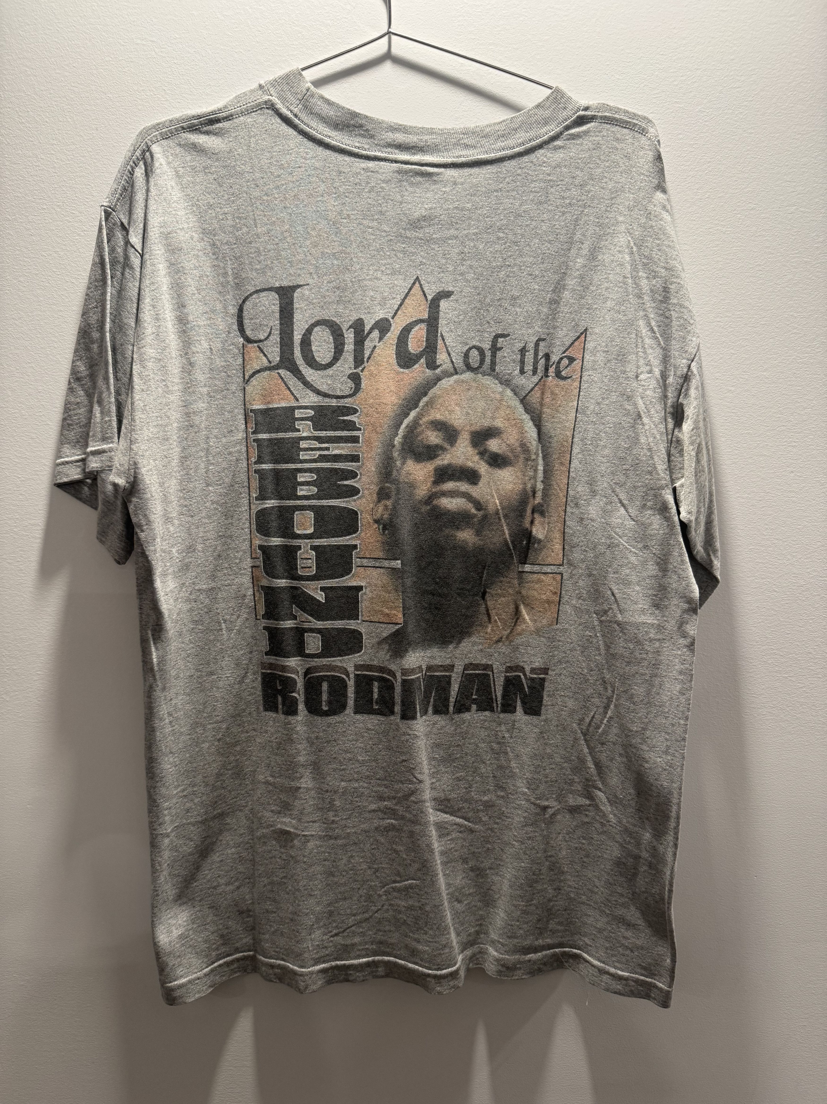 Vintage 90s Converse Dennis Rodman Rebound Tee Size US L / EU 52-54 / 3 - 1 Thumbnail