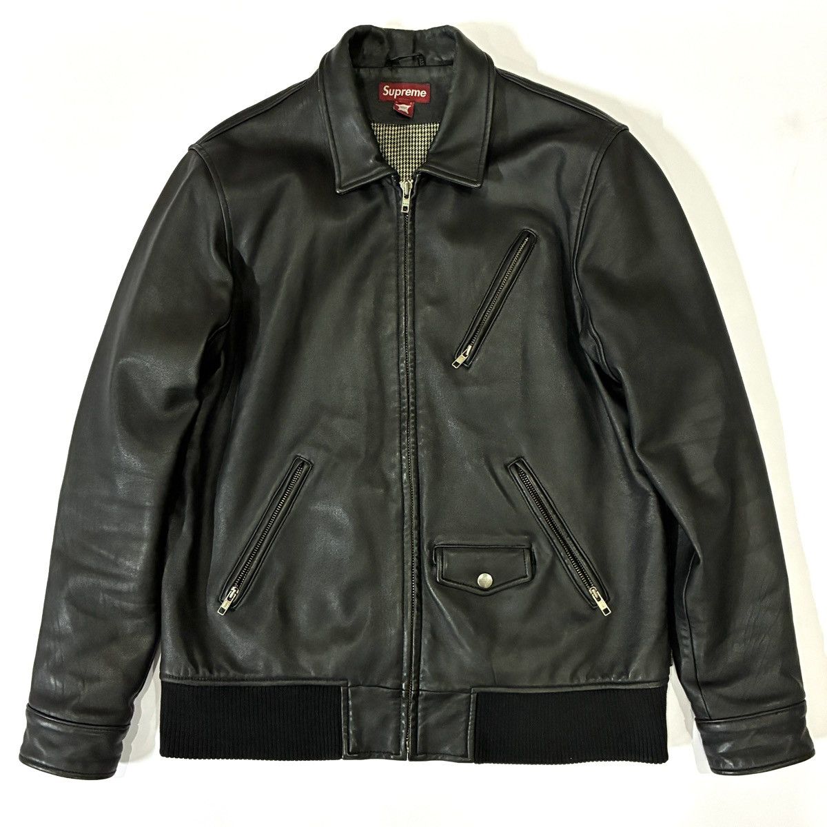 Supreme × Umbro Supreme Umbro Leather Track Jacket Black | Grailed