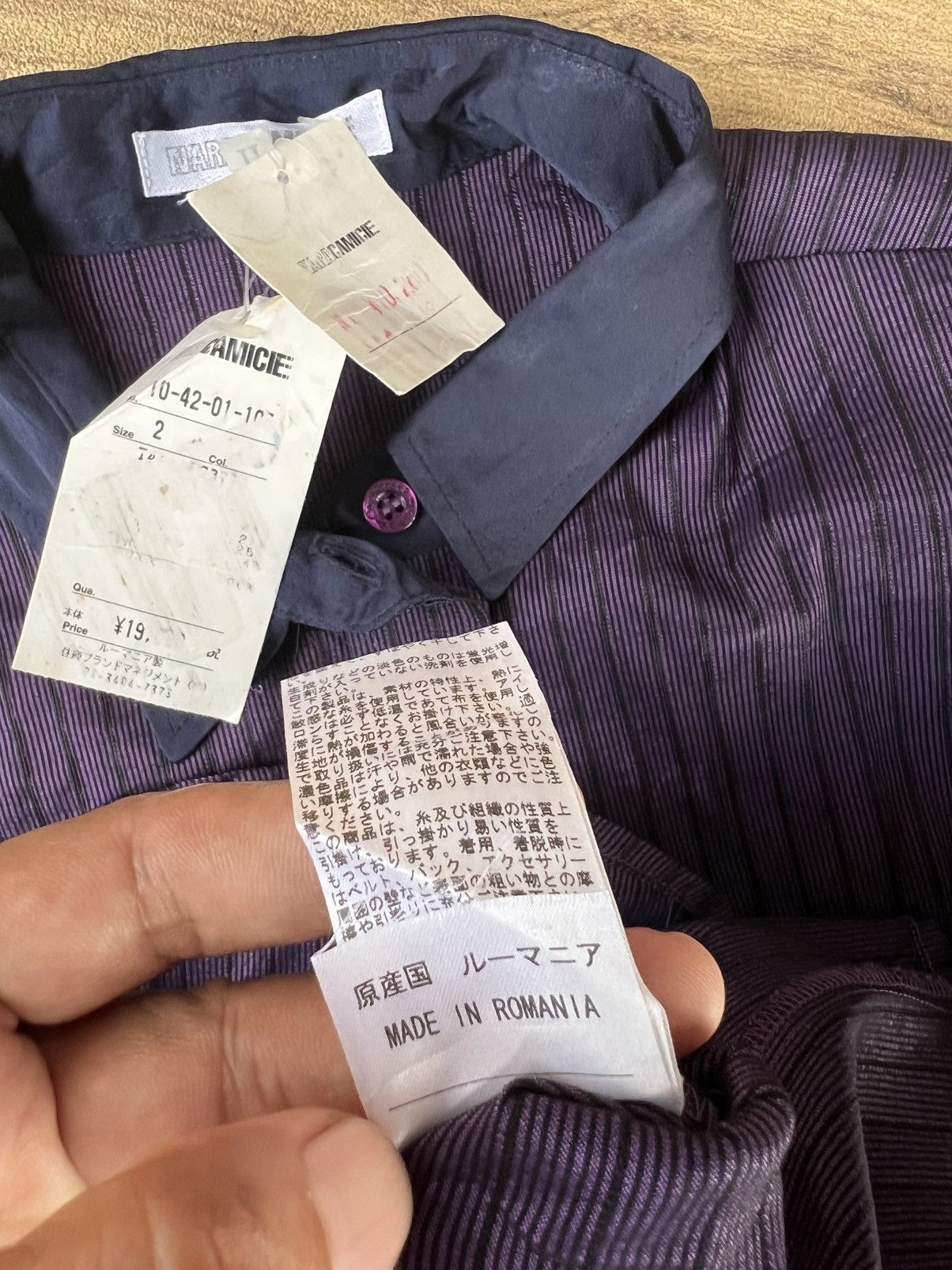 Vintage Vintage Naracamicie buttonshirt wit price tag Size M / US 6-8 / IT 42-44 - 7 Thumbnail