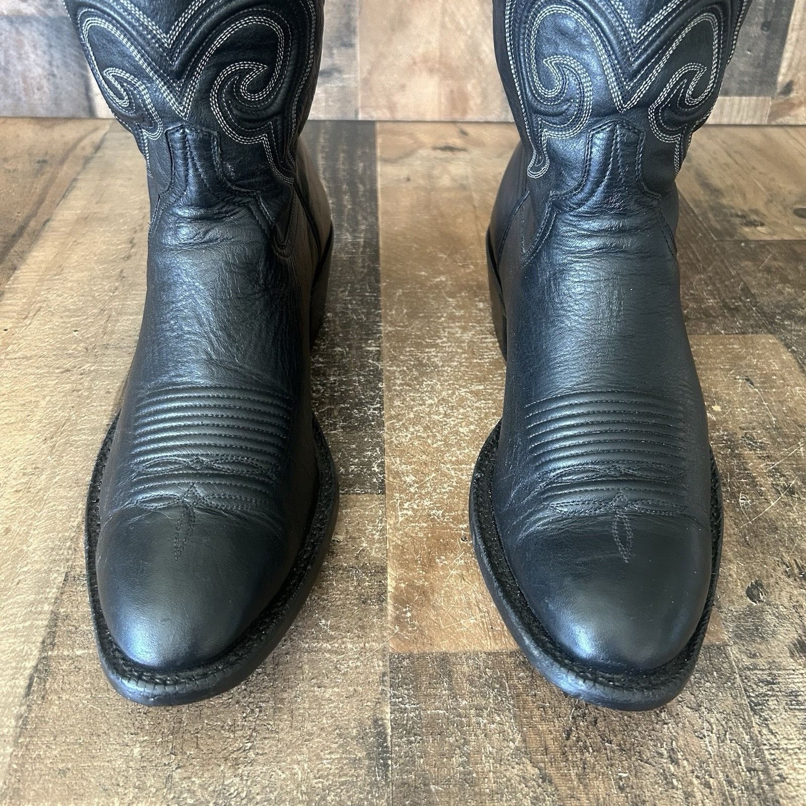 Lucchese Lucchese Bootmaker M3430 Black Cowboy Boots Mens 11 EE Size US 11 / EU 44 - 10 Thumbnail