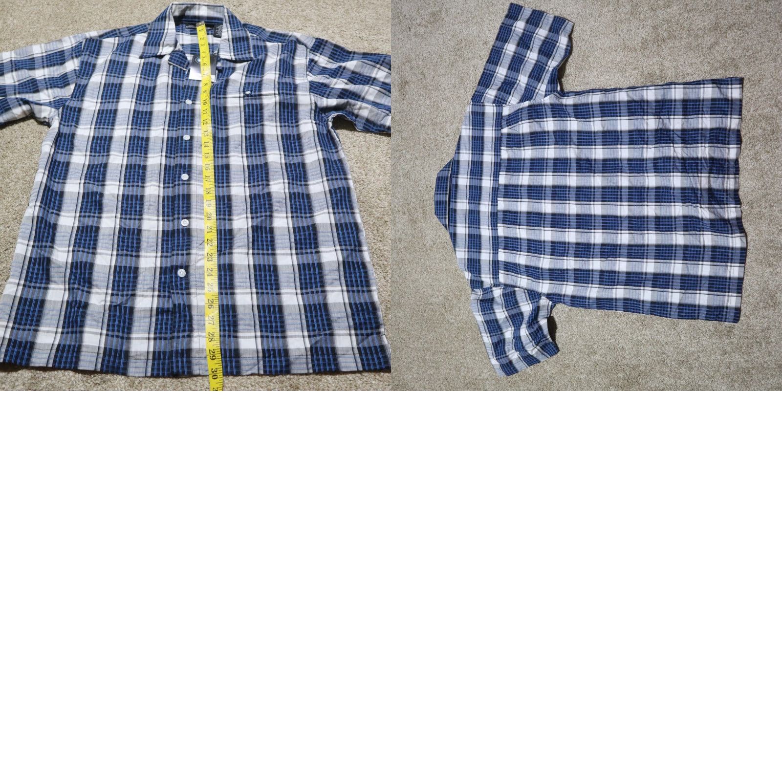 Vintage VINTAGE No Boundaries Shirt Men M Blue Plaid Short Sleeve Button-Up Size US M / EU 48-50 / 2 - 8 Thumbnail