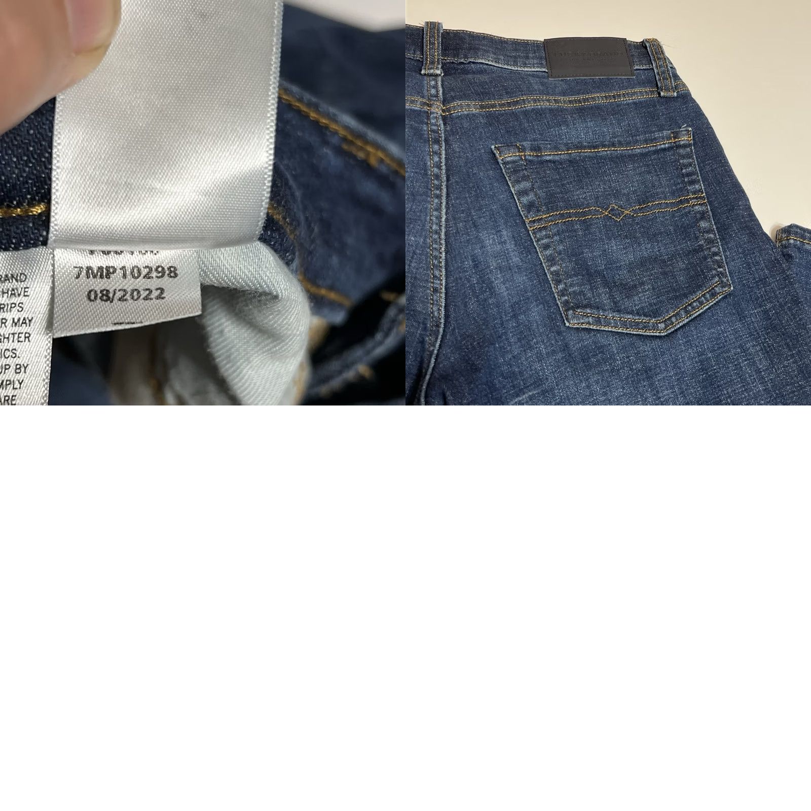 Lucky Brand Lucky Brand Jeans Mens 30x30 Blue Denim 221 Straight Dark Wash 5-Pocket Regular Rise Mid-Waist Vintage No N/A Size US 30 / EU 46 - 9 Thumbnail
