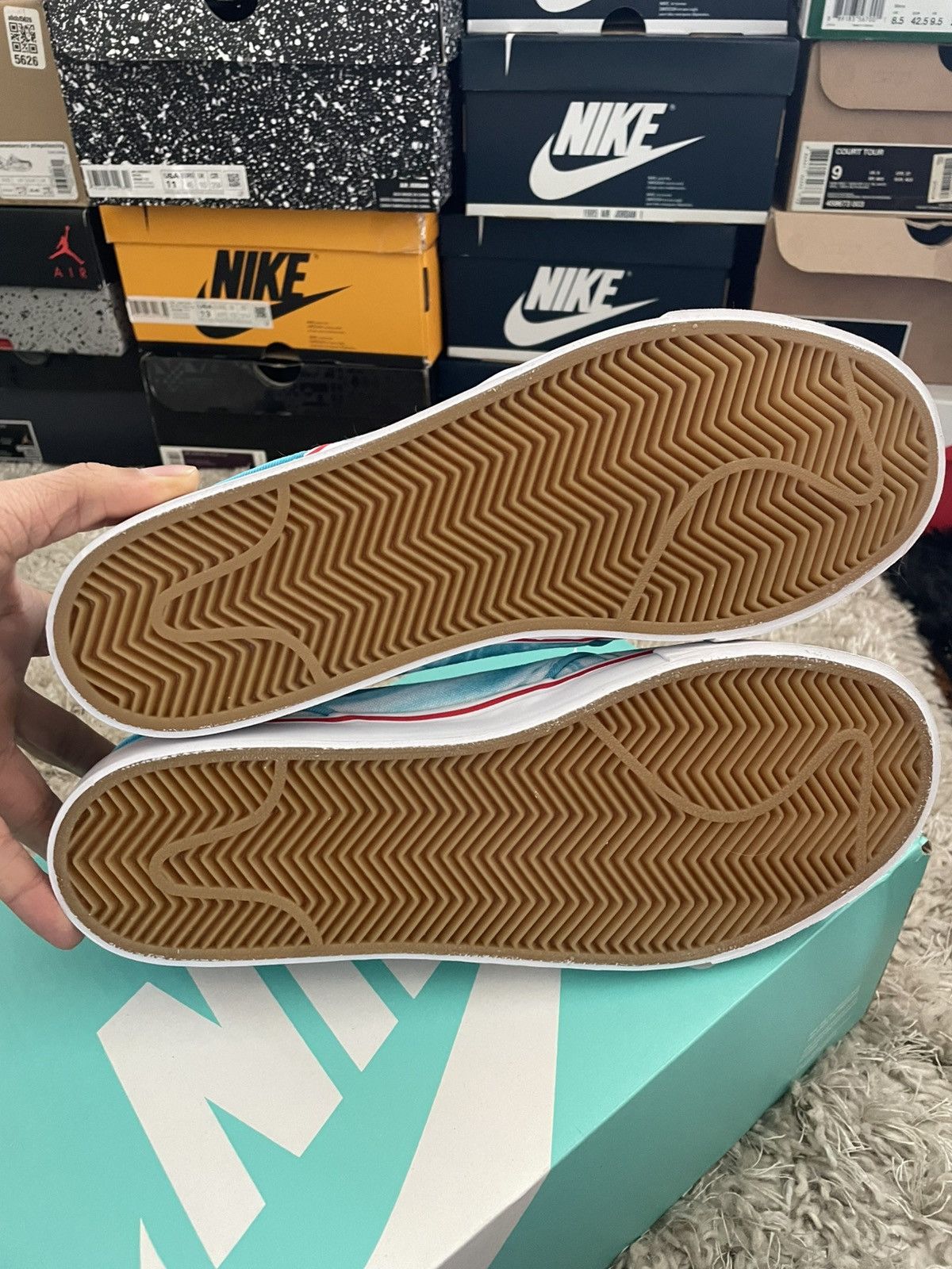 Nike SB Nike Zoom Stefan Janoski CNVS PRM Blue Size US 9.5 / EU 42-43 - 9 Thumbnail