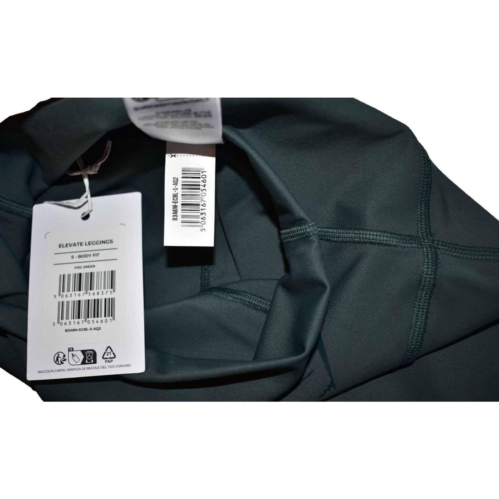 Gymshark NWT GYMSHARK Body Fit Fog Green Elevated Leggings Pants Sz S Size 23" - 5 Thumbnail