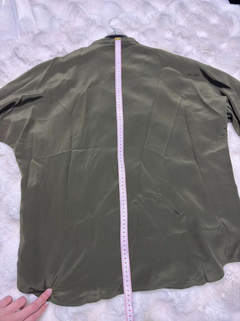 Yves Saint Laurent saint laurent Ribbon Silk Short Sleeve Shirt 2501-Nextarrow Size US XXS / EU 40 - 9 Thumbnail