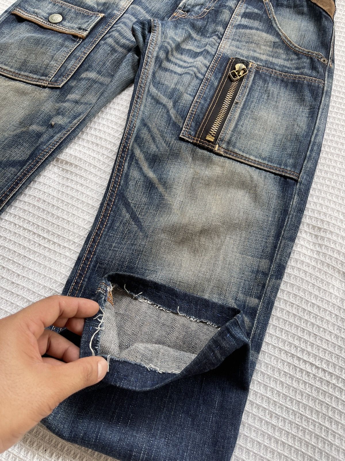 Edwin Last Drop🔥Rare🔥Vintage EDWIN BLUE TRIP Bush Pant Jeans Size US 33 - 6 Thumbnail