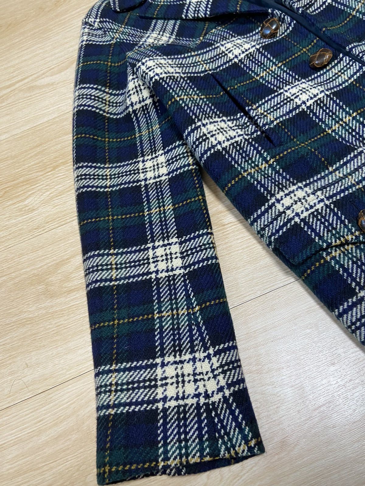Saint Laurent Paris 44 Saint Laurent blue flannel western york wool coat jacket Size US S / EU 44-46 / 1 - 4 Thumbnail