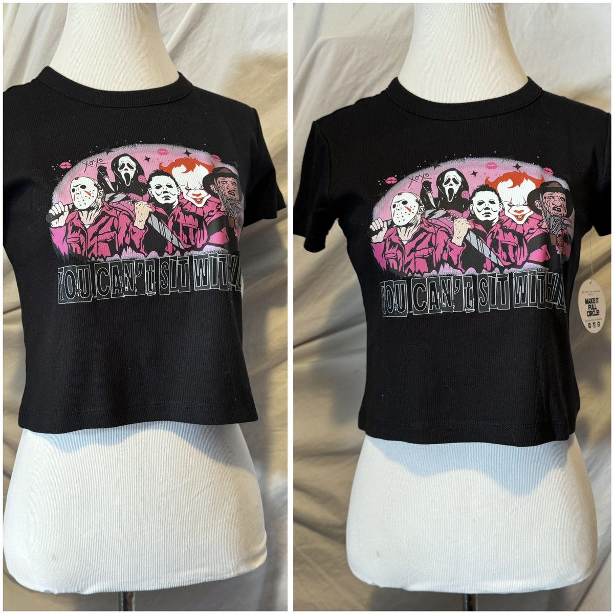 Other You Can’t Sit With Us, Halloween Theme, Cropped Baby Tee Size M / US 6-8 / IT 42-44 - 13 Thumbnail