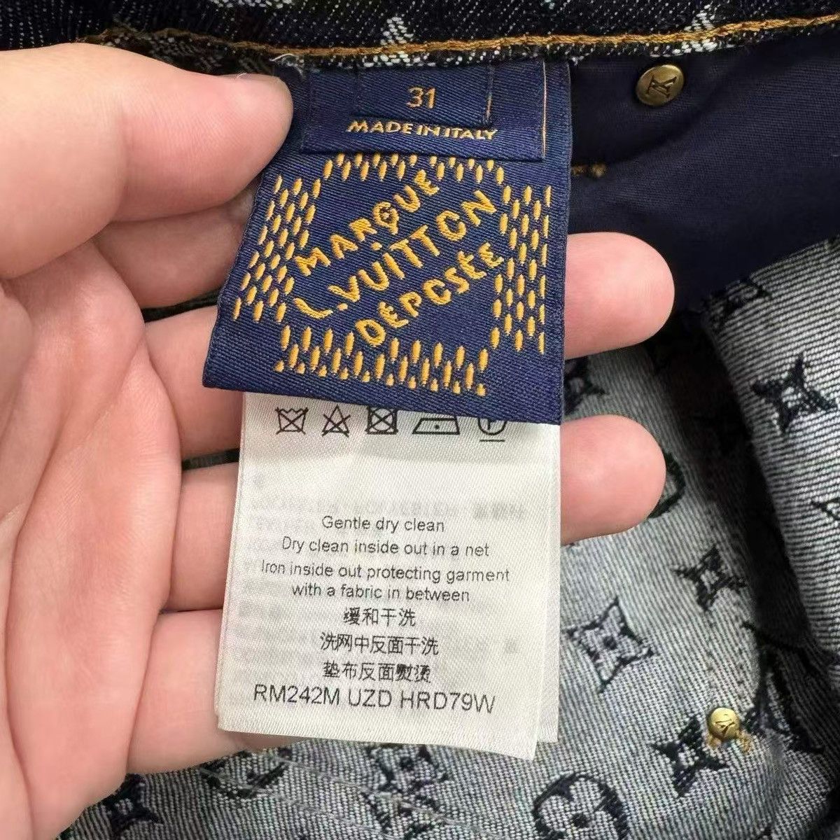 Louis Vuitton Louis Vuitton x Timberland 31 Monogram Denim Jeans Size US 31 - 8 Thumbnail