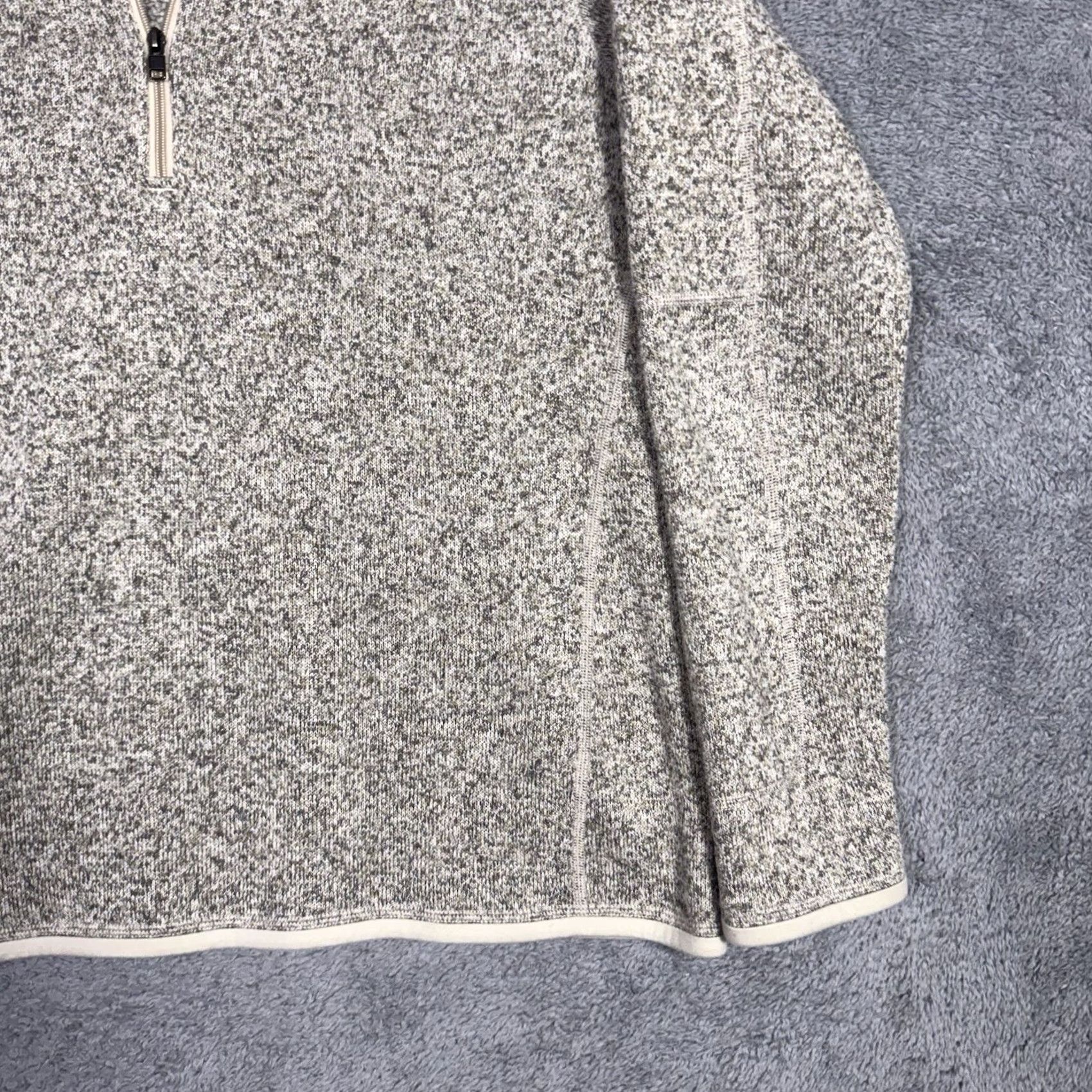 Patagonia Patagonia Better Sweater Jacket Womens L 1/4 Zip Fleece Pullover Oatmeal Brown 25617 Size L / US 10 / IT 46 - 3 Thumbnail