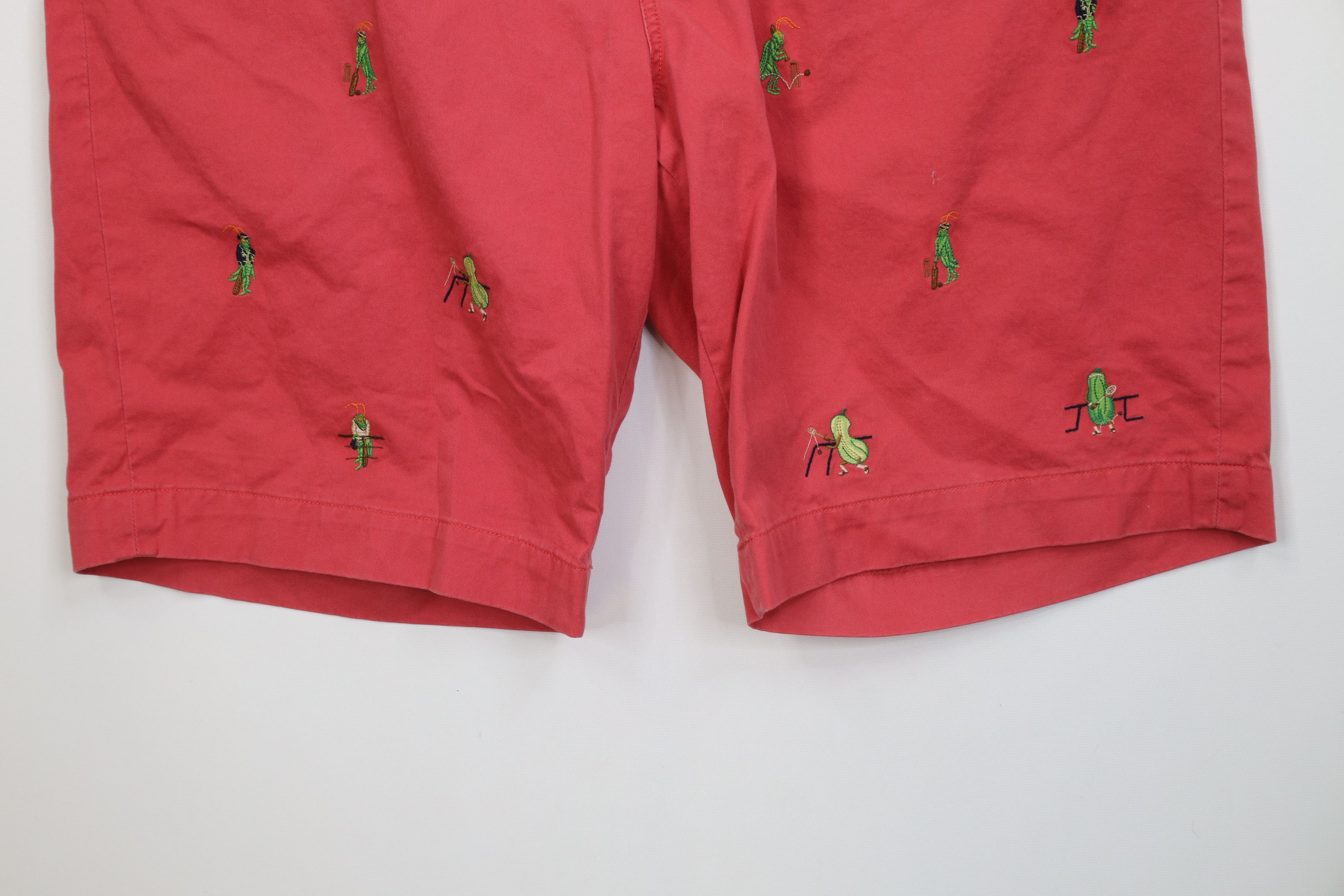 Polo Ralph Lauren Vintage Ralph Lauren Sports All Over Print Chino Shorts Red Size US 38 / EU 54 - 4 Thumbnail