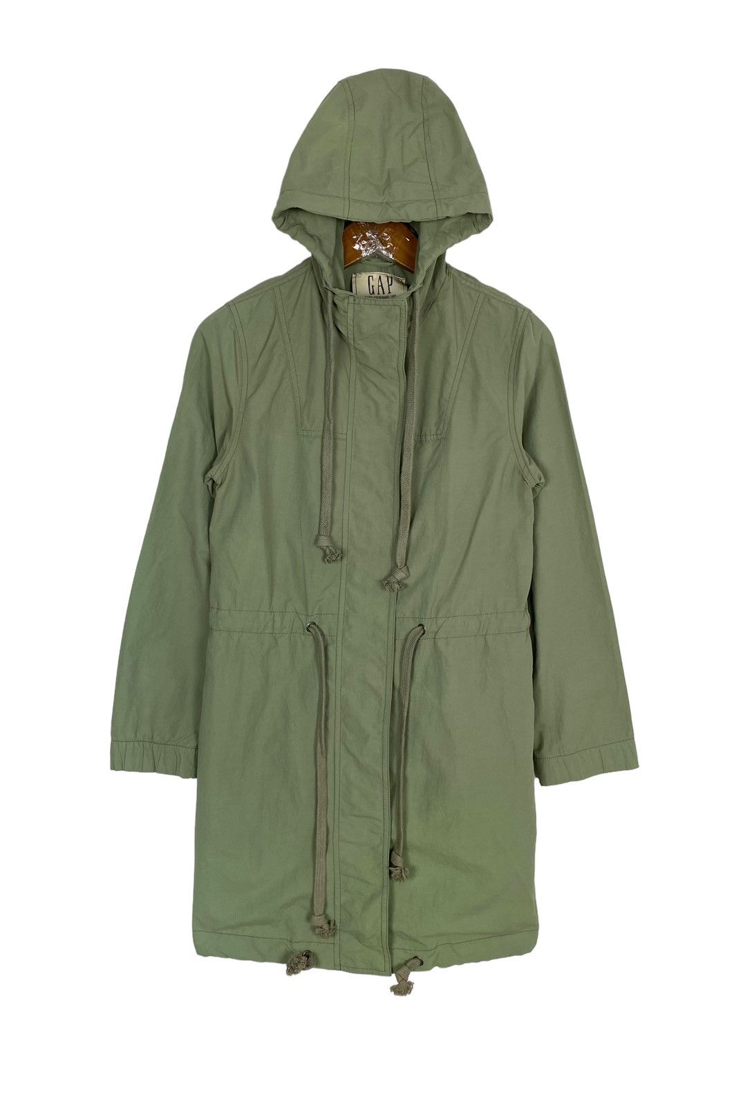 Gap Rare‼️ Gap Chino Khaki Hoodie Parka Size S / US 4 / IT 40 - 1 Thumbnail