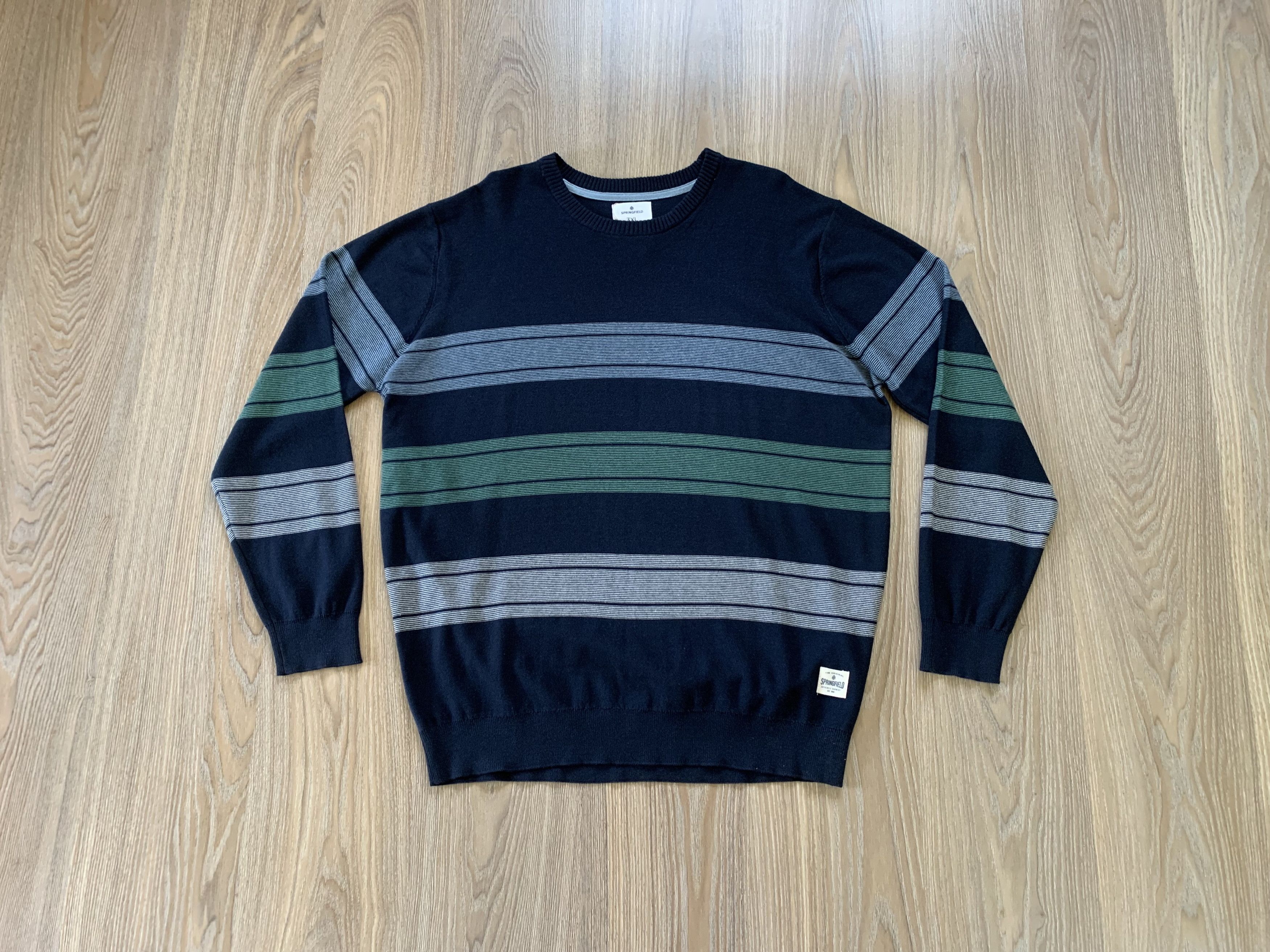 Springfield Springfield Stripe Cotton Sweater Big Size Size US XXL / EU 58 / 5 - 1 Thumbnail