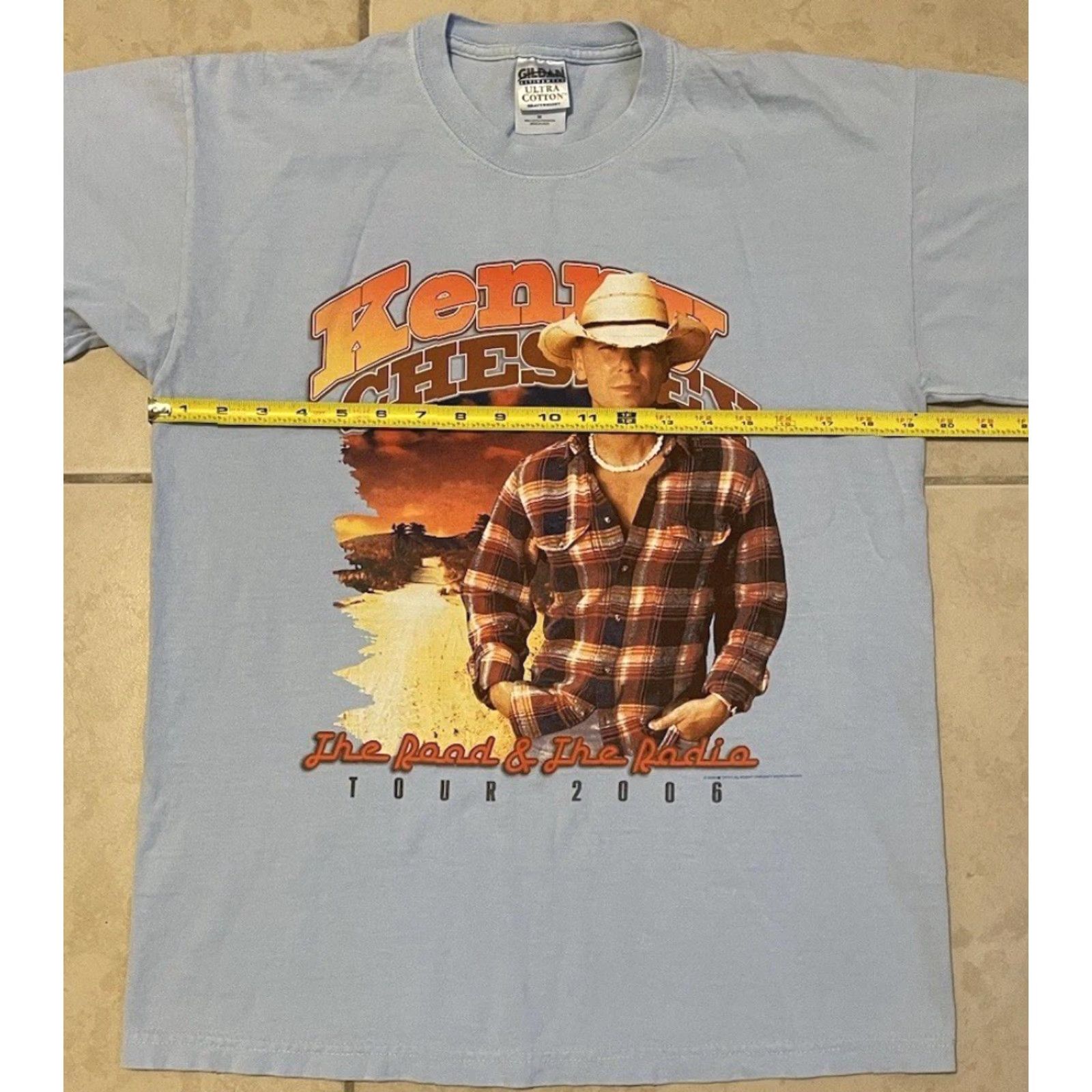 Vintage VINTAGE Kenny Chesney Tour Shirt M Concert Cowboy Rock Grunge 90s Y2K Blue Size US M / EU 48-50 / 2 - 6 Thumbnail