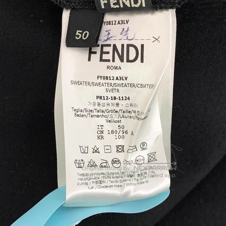 Fendi Fendi Black Insect Print Crew Neck Long Sleeve Sweatshirt Size US M / EU 48-50 / 2 - 7 Thumbnail