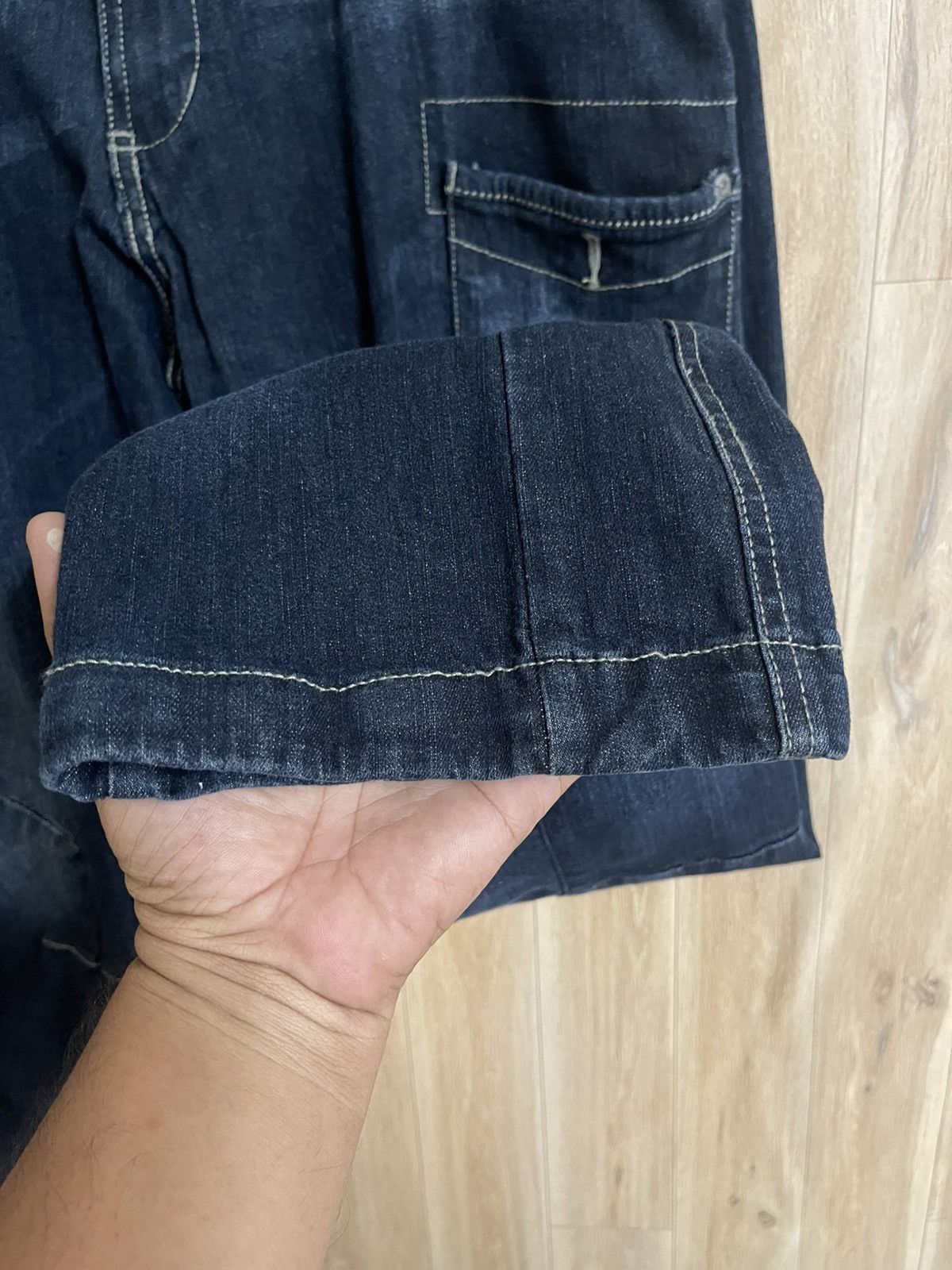 Japanese Brand Rare Biker Denim W35 L41.5 Multi Pockets Stretch Tactical Size US 35 - 9 Thumbnail