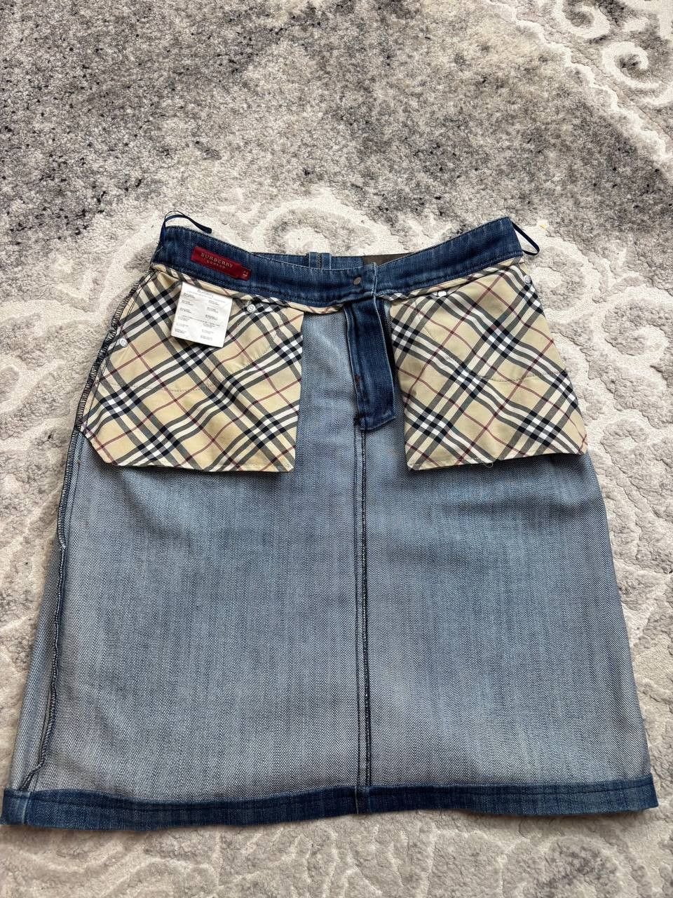 Burberry Burberry London Nova Check Denim Skirt - Size 42 (IT) Size 30" / US 8 / IT 44 - 13 Thumbnail
