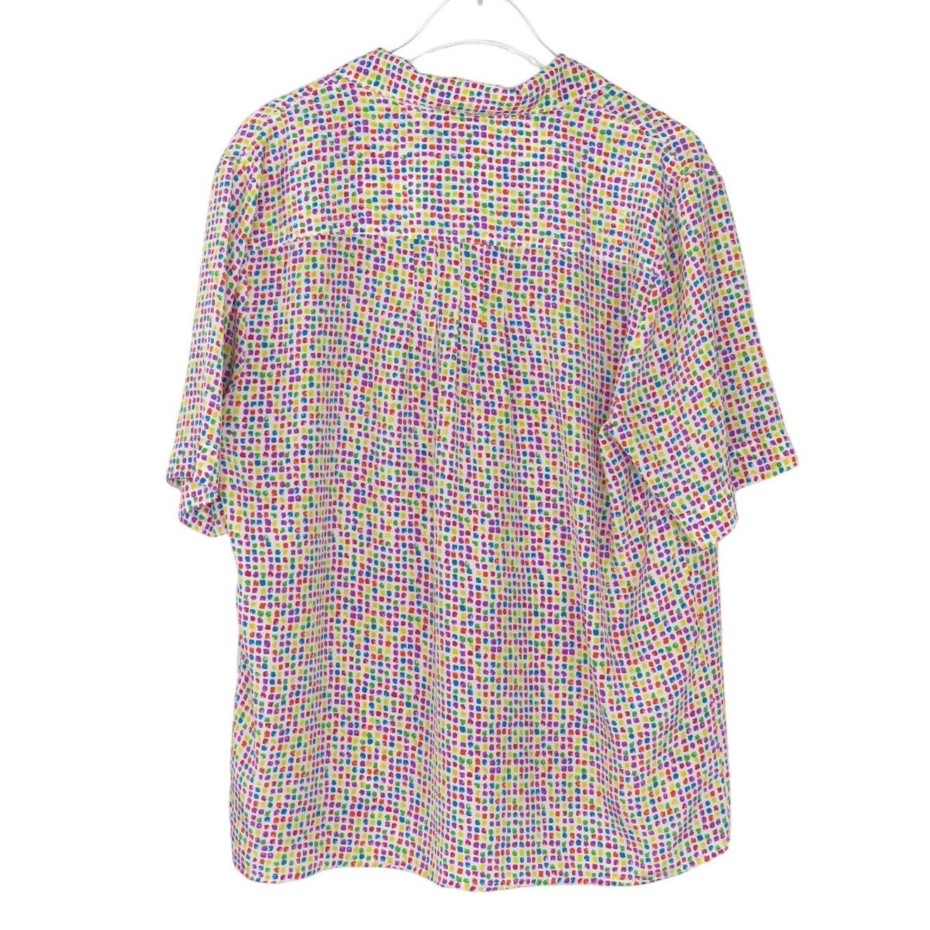 Vintage 80s Vintage Rainbow Button Down Collared Blouse Medium Size M / US 6-8 / IT 42-44 - 2 Thumbnail