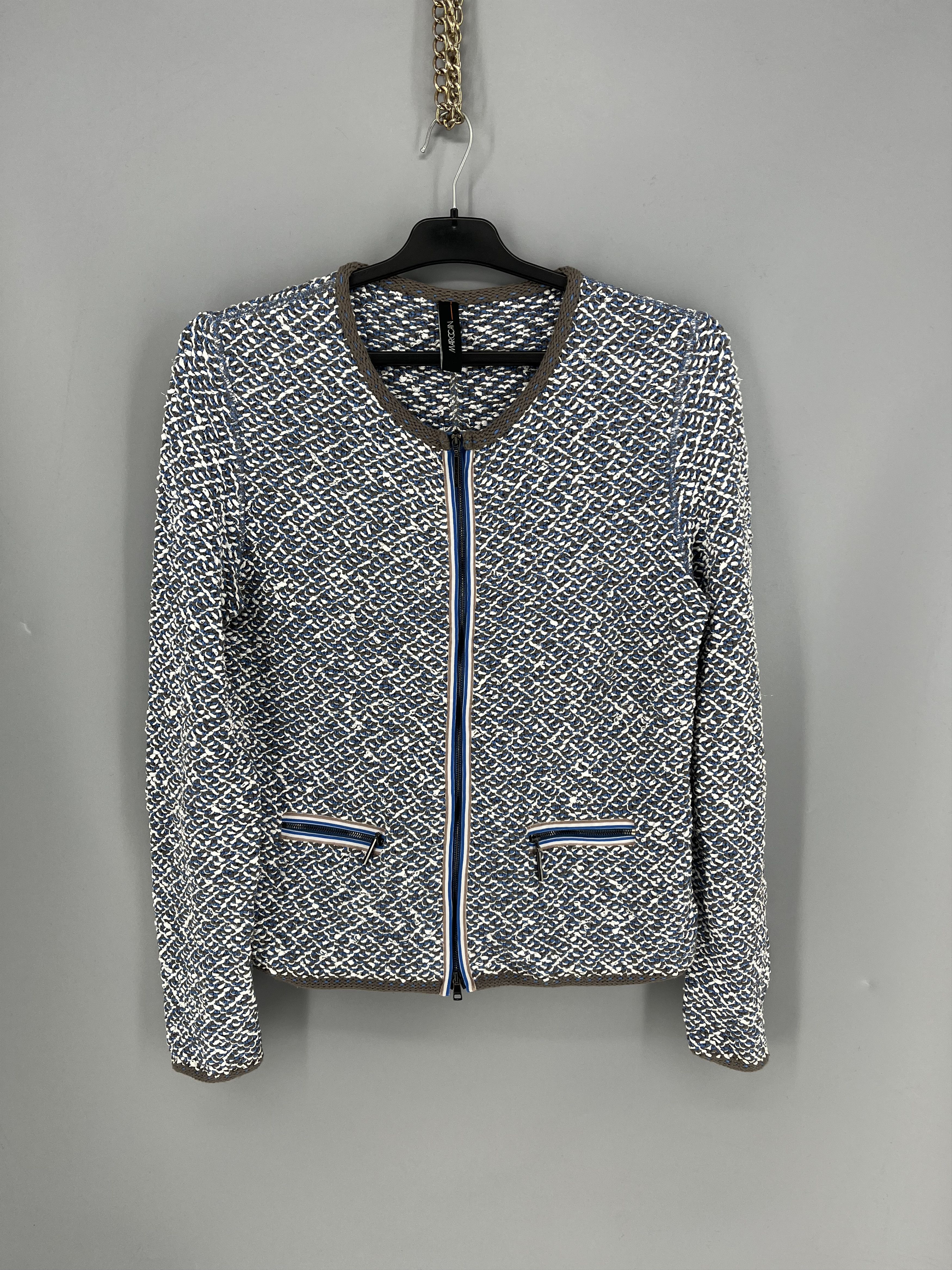 Vintage Vintage Marc Cain Textured Zip Jacket Made in Europe Size S / US 4 / IT 40 - 1 Thumbnail