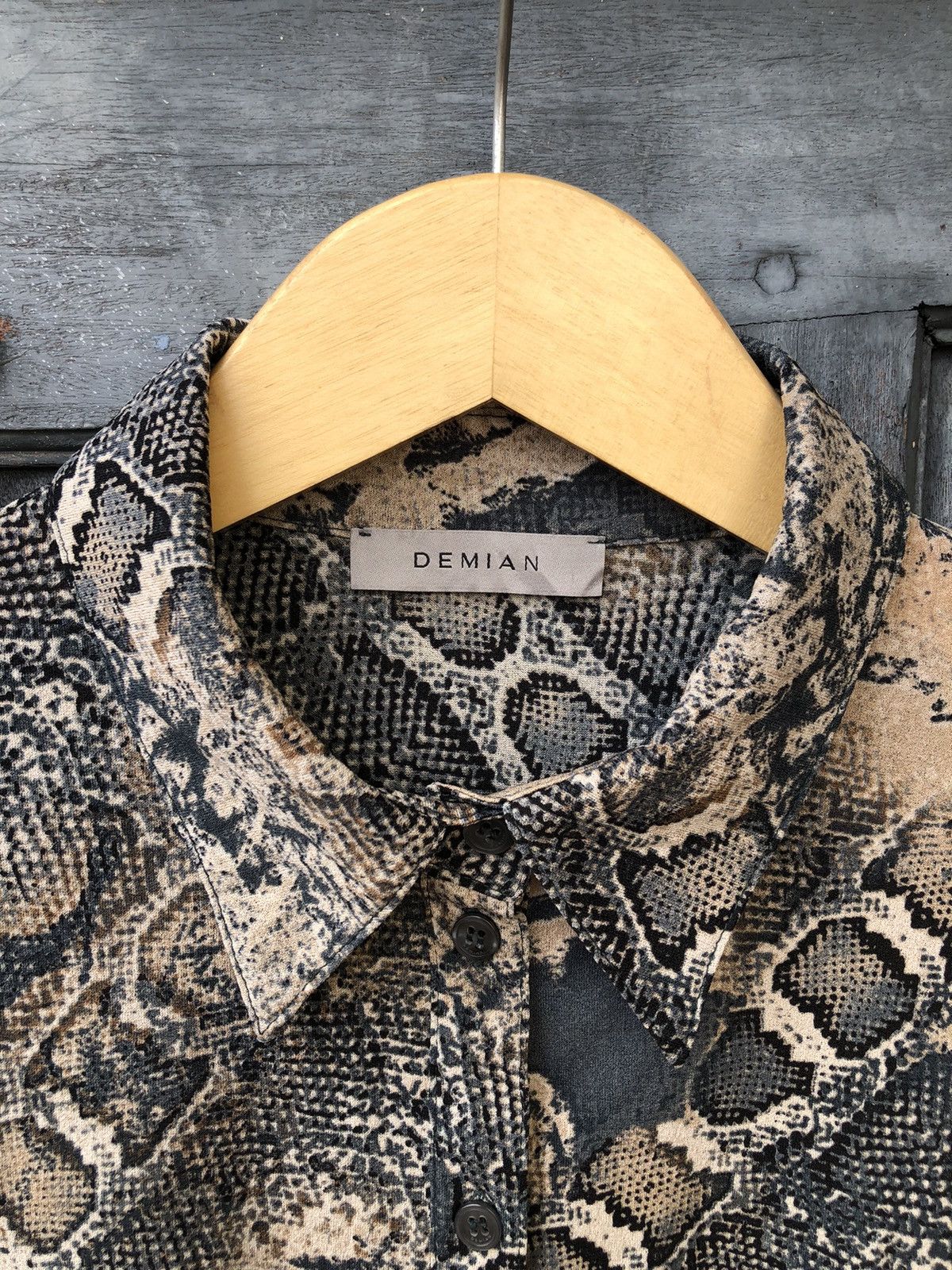 Vintage Demian Snake Skin Asian Style Korean & Japanese Vintage Size L / US 10 / IT 46 - 5 Thumbnail