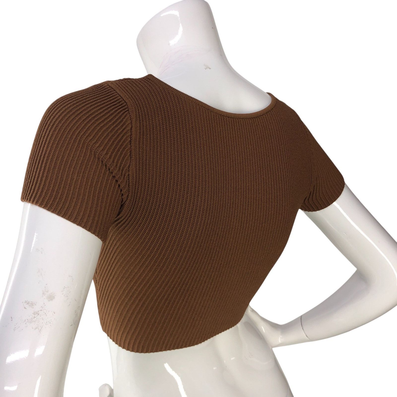 Aritzia Aritzia Babaton Size 2XS Top Sculpt Knit Square Neck Crop Size XXS / US 00 / IT 34 - 6 Thumbnail