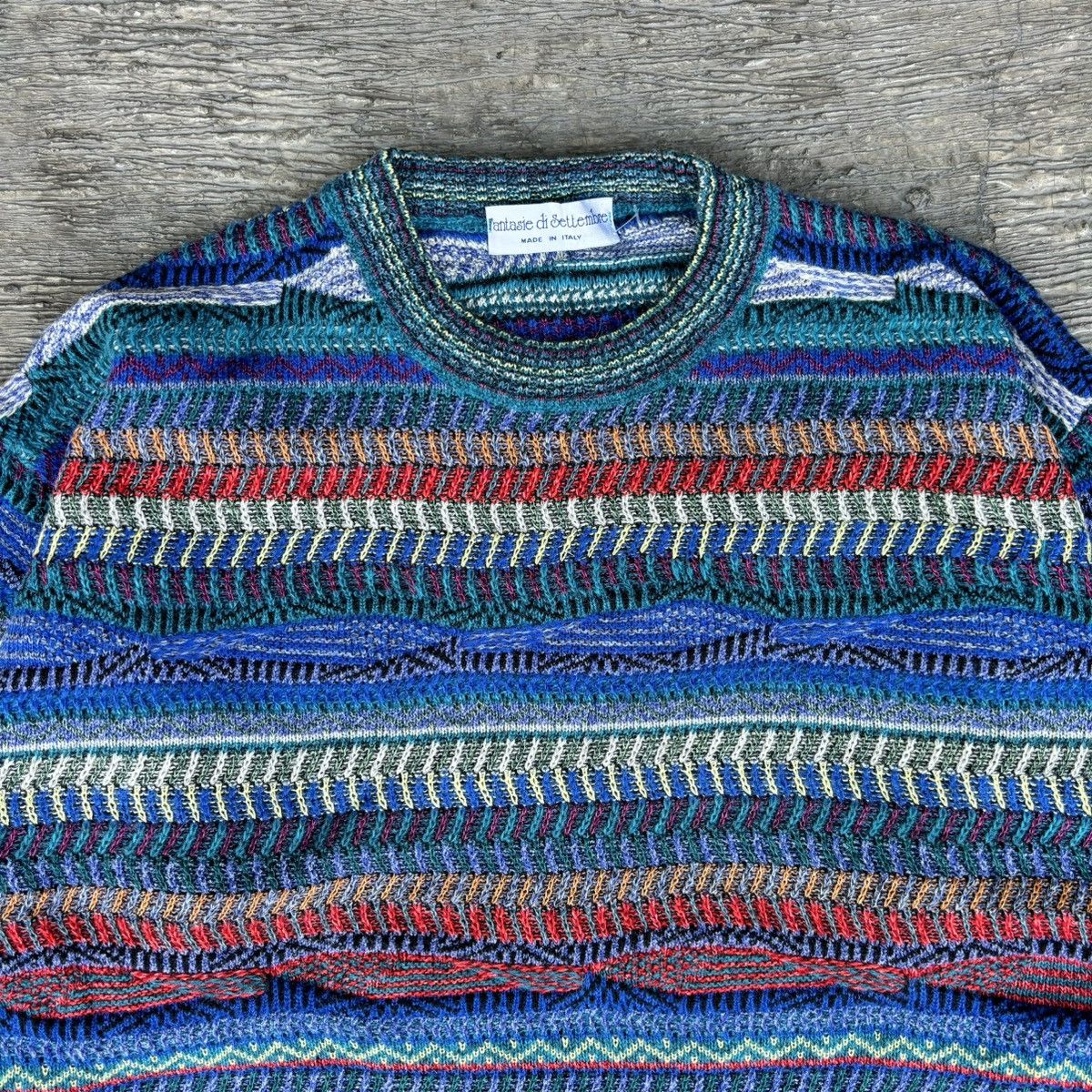 Coogi × Vintage Coogi style 3D cable knitwear fantasie di Settembre sweater Size US L / EU 52-54 / 3 - 4 Thumbnail