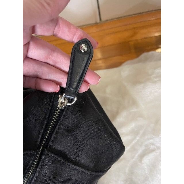 Coach Authentic Coach Leather Trim Black Campbell signature satche Size ONE SIZE - 8 Thumbnail