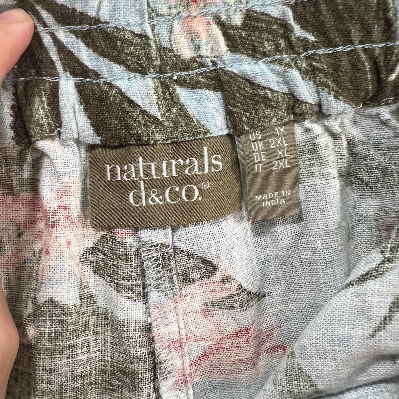 Denim & Co. Denim & Co. Naturals Regular Linen Blend Shorts Size 1X Size 40" / US 18 - 3 Thumbnail