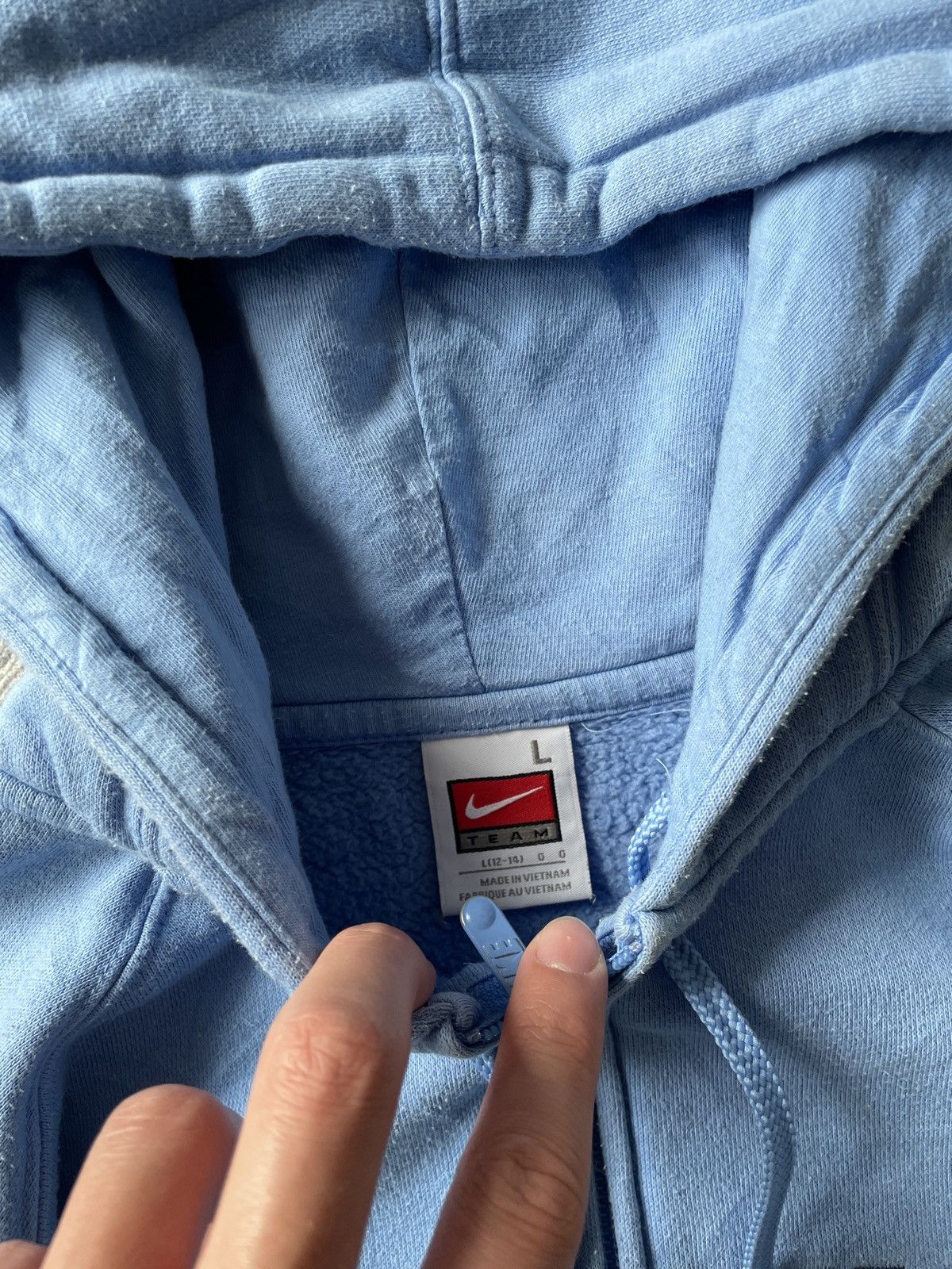 Japanese Brand × Nike × Vintage Vintage Nike Carolina Zip Hoodie Big Logo Cropped Japanese Size US S / EU 44-46 / 1 - 12 Thumbnail