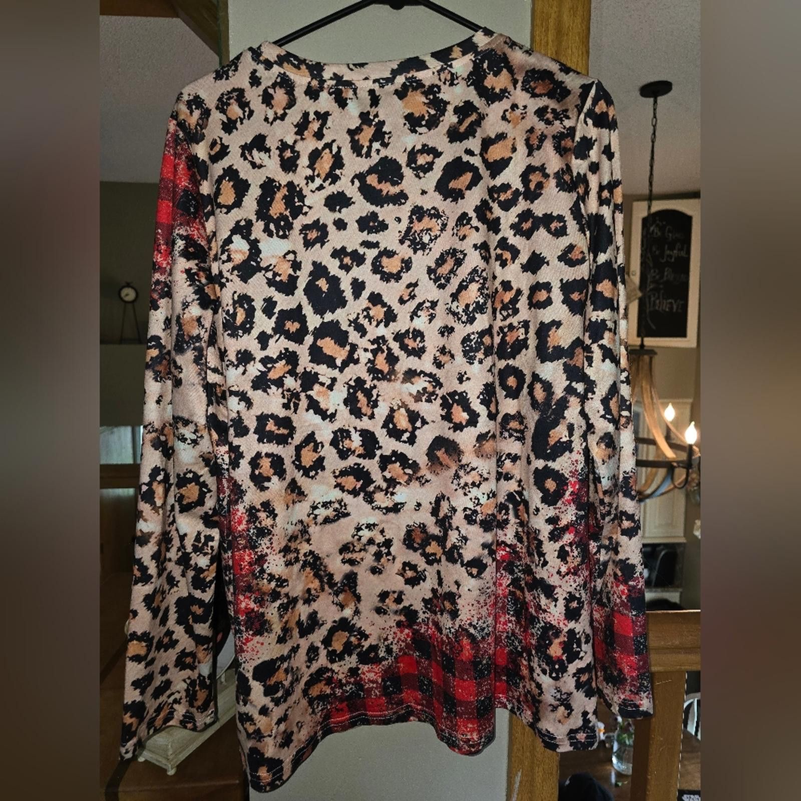 Designer Leopard Print Merry Christmas Sweater Size L / US 10 / IT 46 - 3 Thumbnail