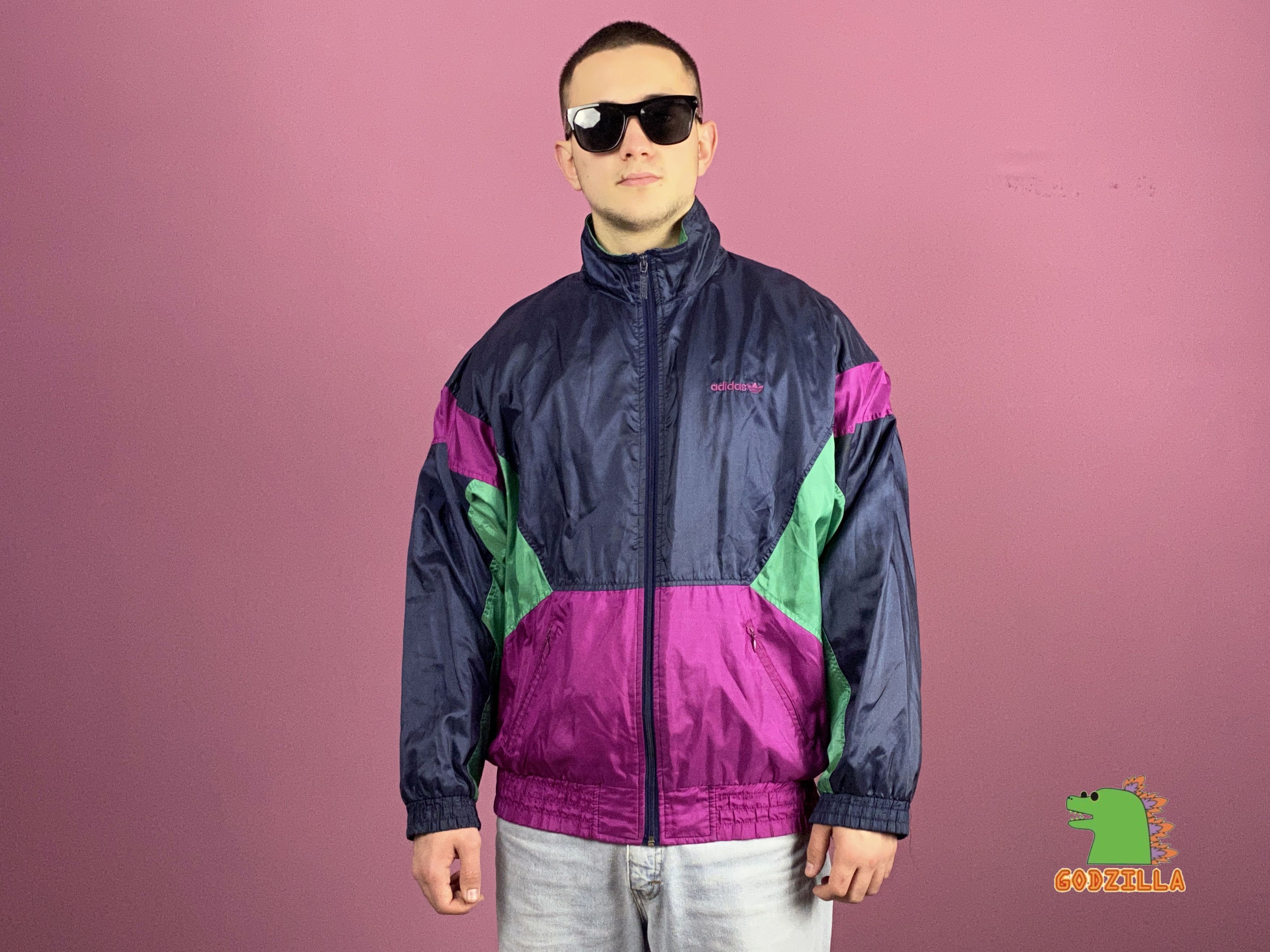 Adidas × Vintage 90s Adidas Originals Vintage Men's Windbreaker Jacket - M Size US M / EU 48-50 / 2 - 5 Thumbnail