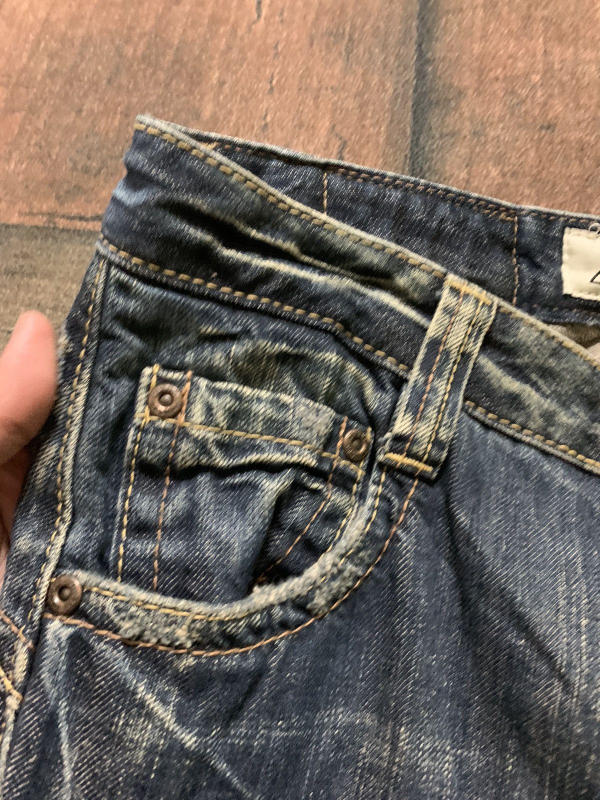 Designer × If Six Was Nine × Le Grande Bleu (L.G.B.) SUPER FLARE low rise drive jeans Size 30" / US 8 / IT 44 - 11 Thumbnail