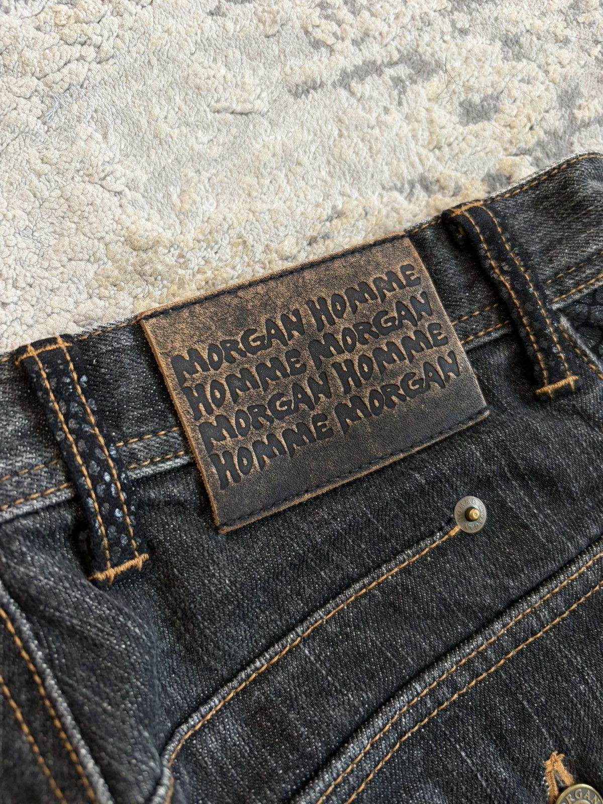 Morgan Homme Snake Print Pleated Flare Denim Size US 29 - 9 Thumbnail