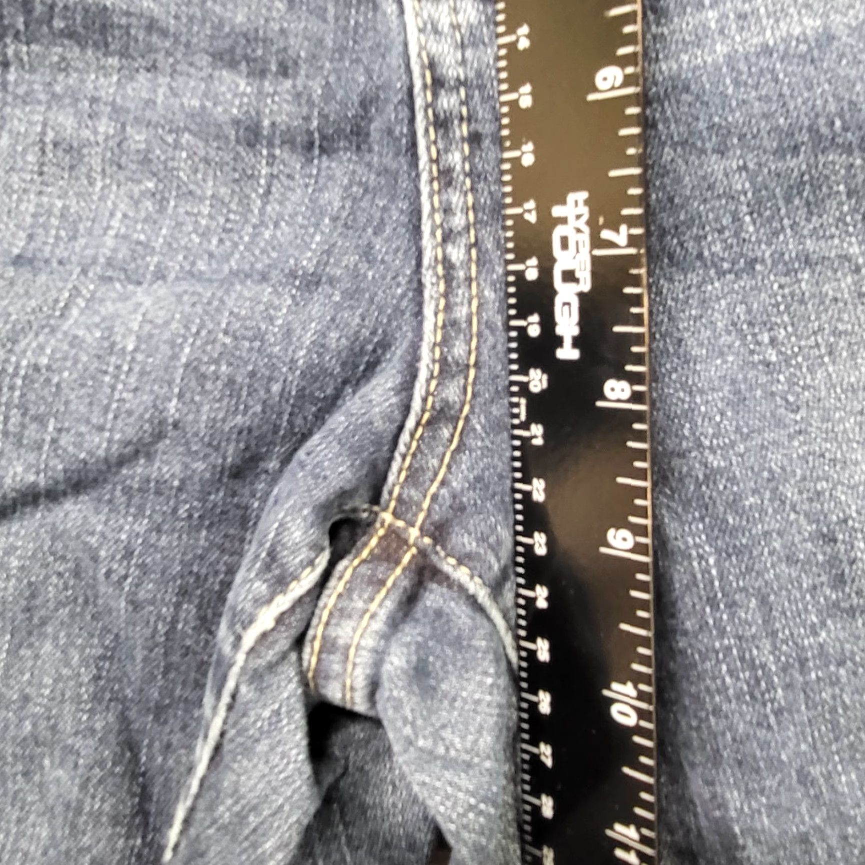 Vintage Maurices Alayna Skinny Jeans Womens 13/14 Regular Blue Denim 36x31 Belt Loops 5-Pocket Design Logo Zipper Button Size 34" / US 12 / IT 48 - 6 Thumbnail