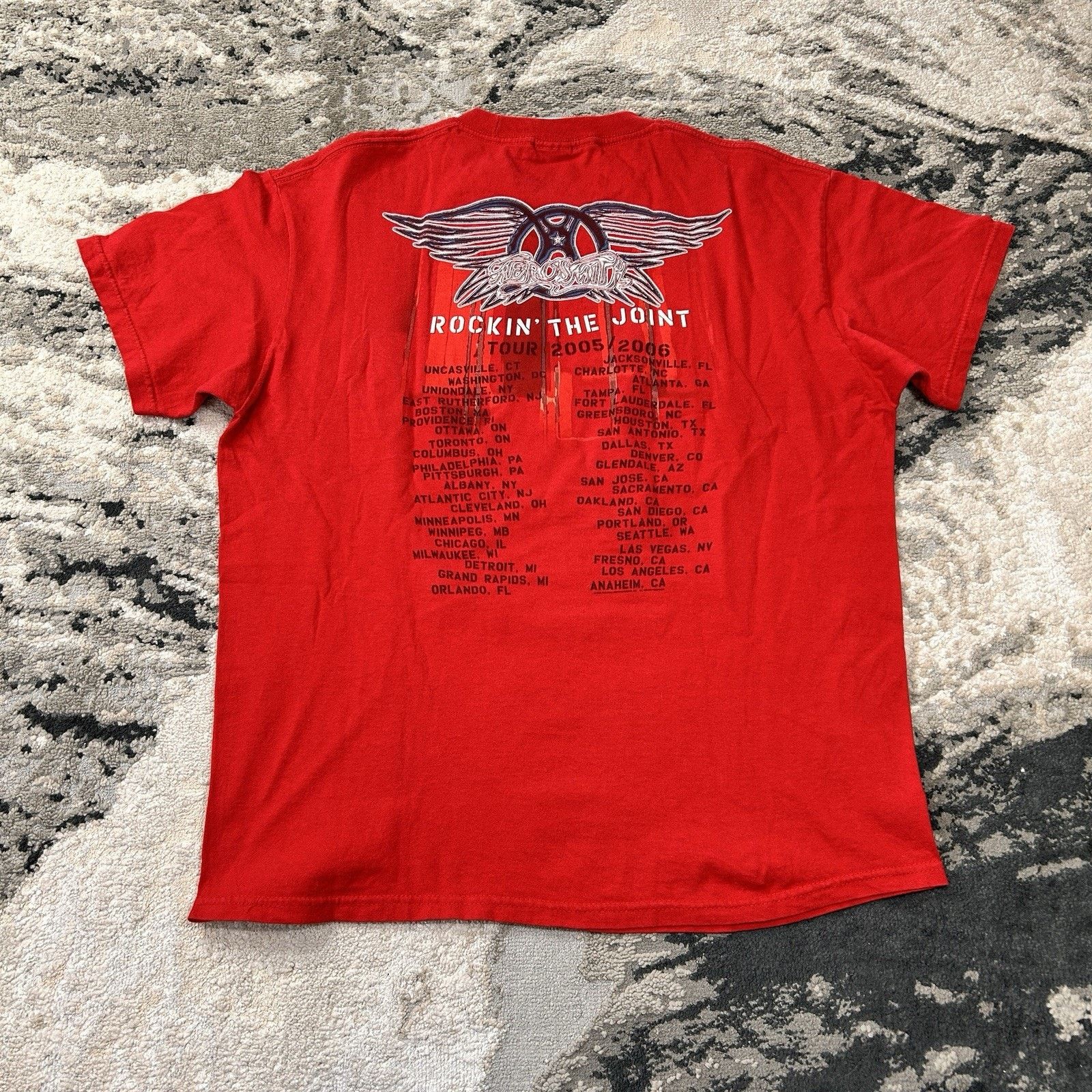 & Other Stories Vintage Y2K Aerosmith Rockin' The Joint 2005/2006 Tour Sz L Size US L / EU 52-54 / 3 - 4 Thumbnail