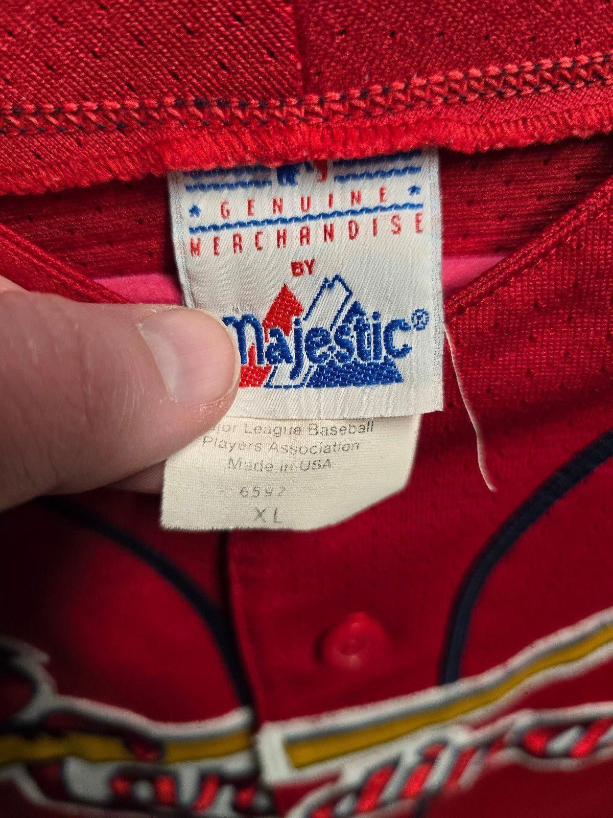 Majestic VTG Authentic MAJESTIC ST.LOUIS CARDINALS MCGWIRE JERSEY XL Size US XL / EU 56 / 4 - 7 Thumbnail